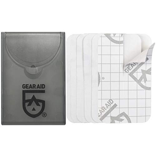 GEAR AID Tenacious Tape Mini Patches to Repair Jackets, Tents and Rain Gear, Black and Clear, 1.5”x2.5”