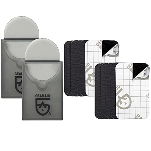 GEAR AID Tenacious Tape Mini Patches for Down Jacket Repair, Black 1.5”x2.5”