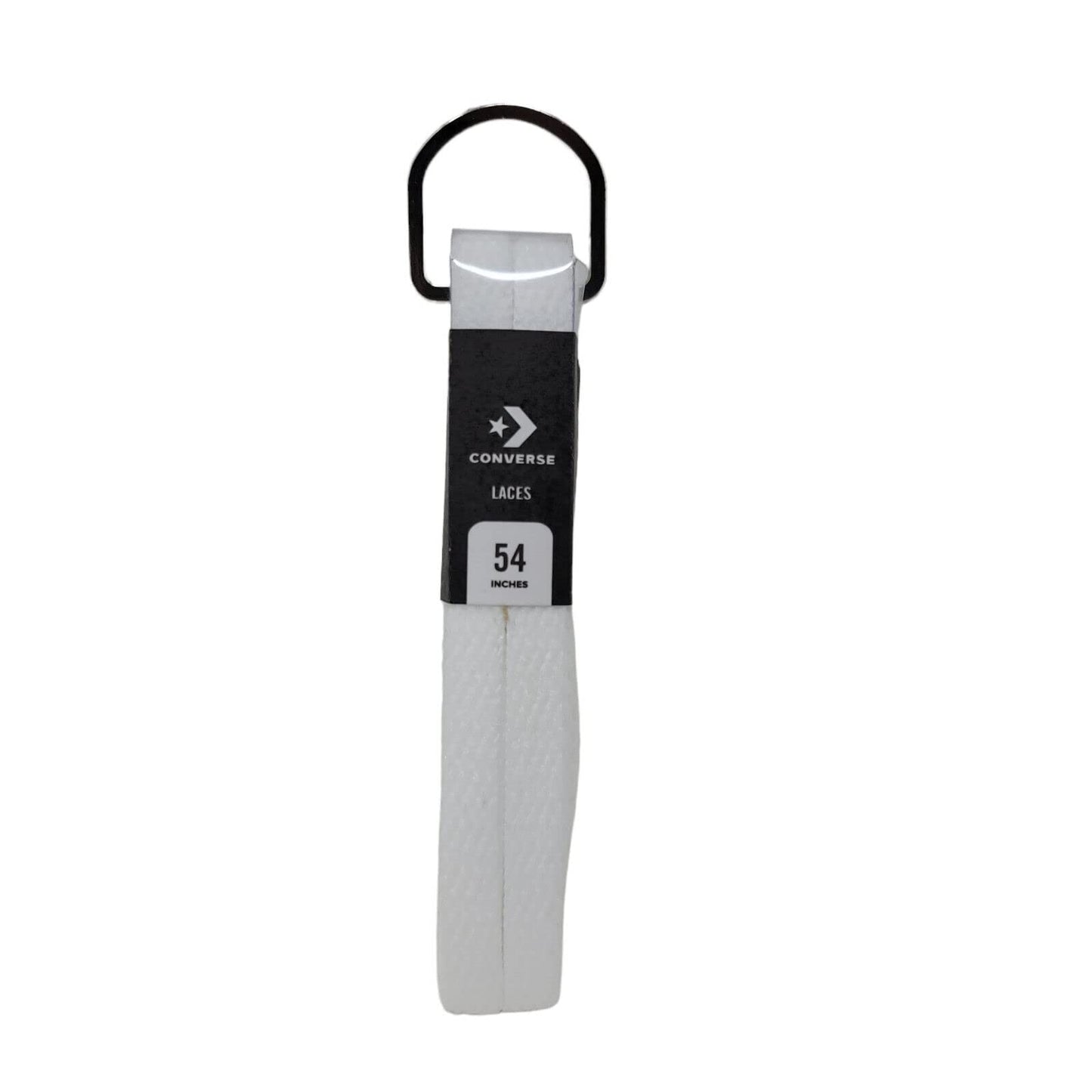 Converse Unisex Replacement Cord Shoe Laces Flat Style Shoelaces, White, 54" 8 Eyelets