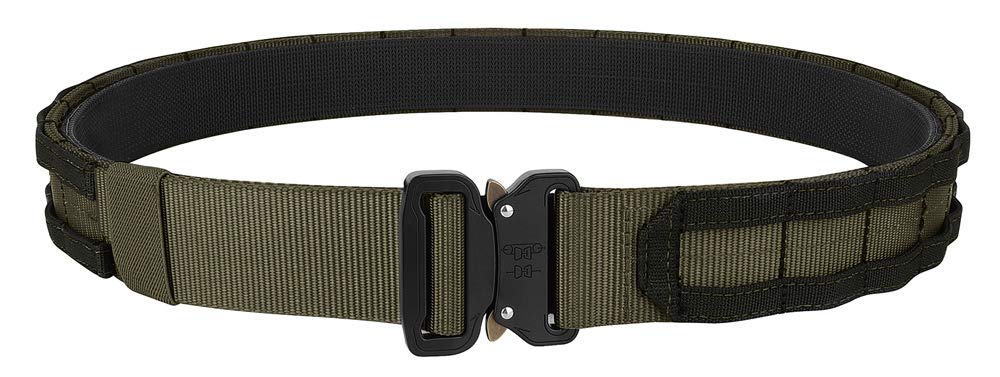 KRYDEX Quick Release Rigger MOLLE Belt 1.75 Inch Inner & Outer Tactical Heavy Duty Belt (RGBK, Small)