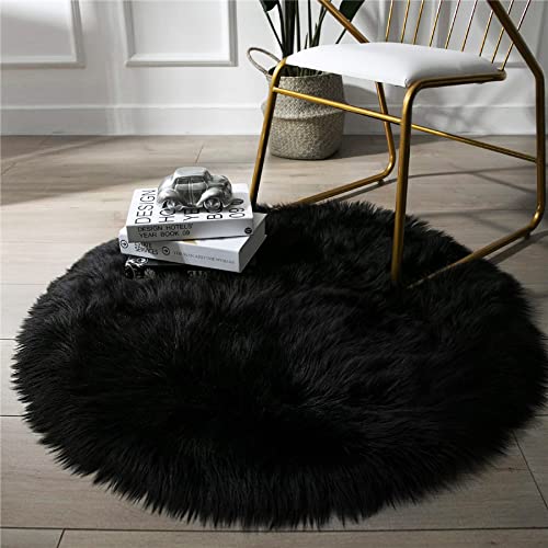 Faux Fake Fur Long Pile Luxury Shaggy/Craft, Sewing, Cosplay, Costume, Decorations / 60" Wide/Sold by The Yard (Black, 58" W x 36" L / 1 Yard)