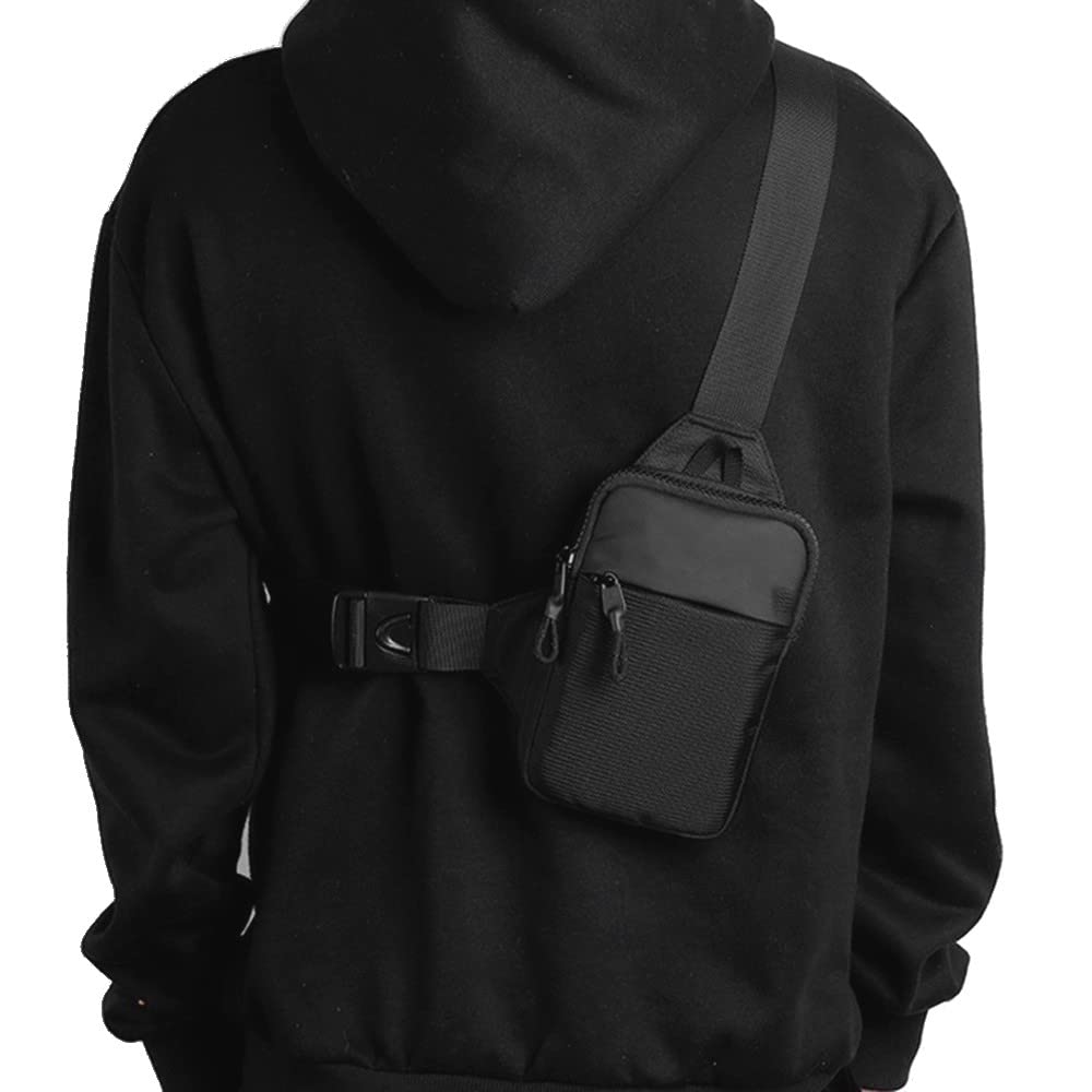 DONGKER Sling Chest Crossbody Bag, Waterproof Shoulder Bag, Crossbody Bag Backpack for Men and Women Hiking Outdoor Sports