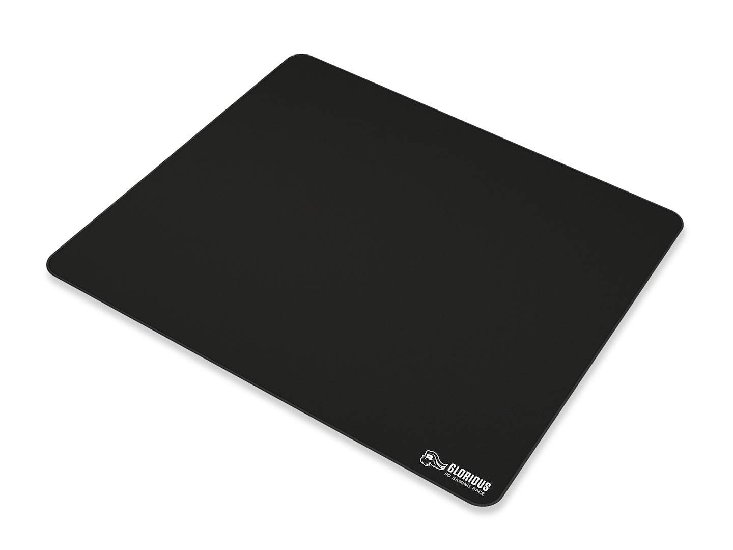 Glorious XL Gaming Mouse Mat - Large Black Cloth Mousepad, Stitched Edges | 16x18