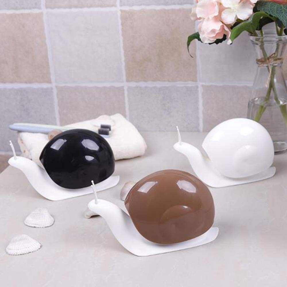 Cute Snail Soap Dispenser for Kitchen Bathroom etc. (120ML) (Black)