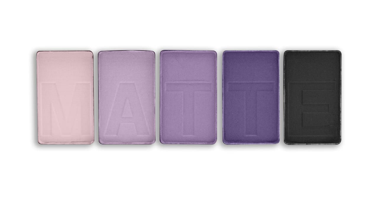 L.A. COLORS 5 Color Matte Eyeshadow Palette, Purple Cashmere CEM473