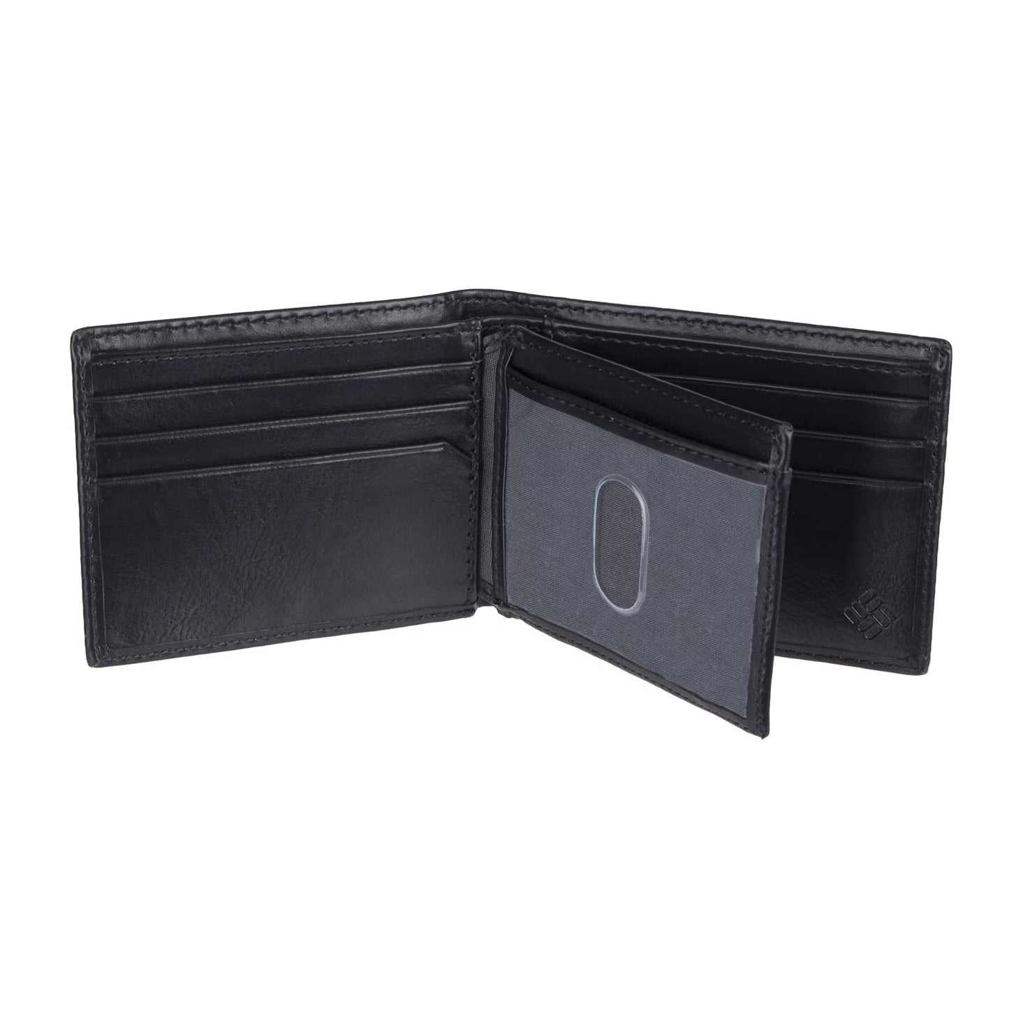 Columbia Men's Johnstown RFID Blocking Extra-Capacity Slimfold Wallet, Black, One Size