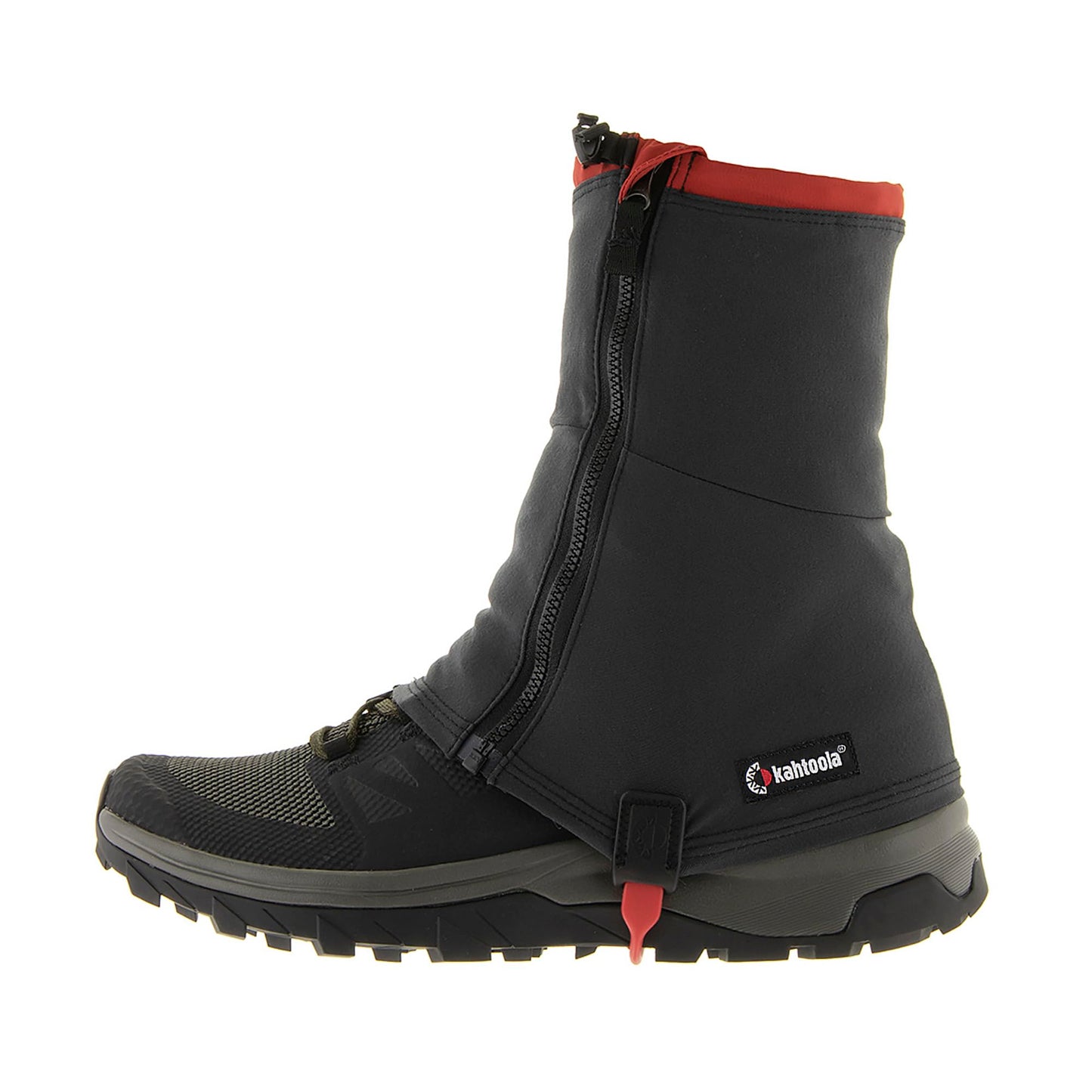 Kahtoola RENAgaiter Mid Gaiters for Hiking, Mountaineering, Trail Running, Shoe & Boot Protection in Mud, Snow & Ice - Graphite - Small|Medium