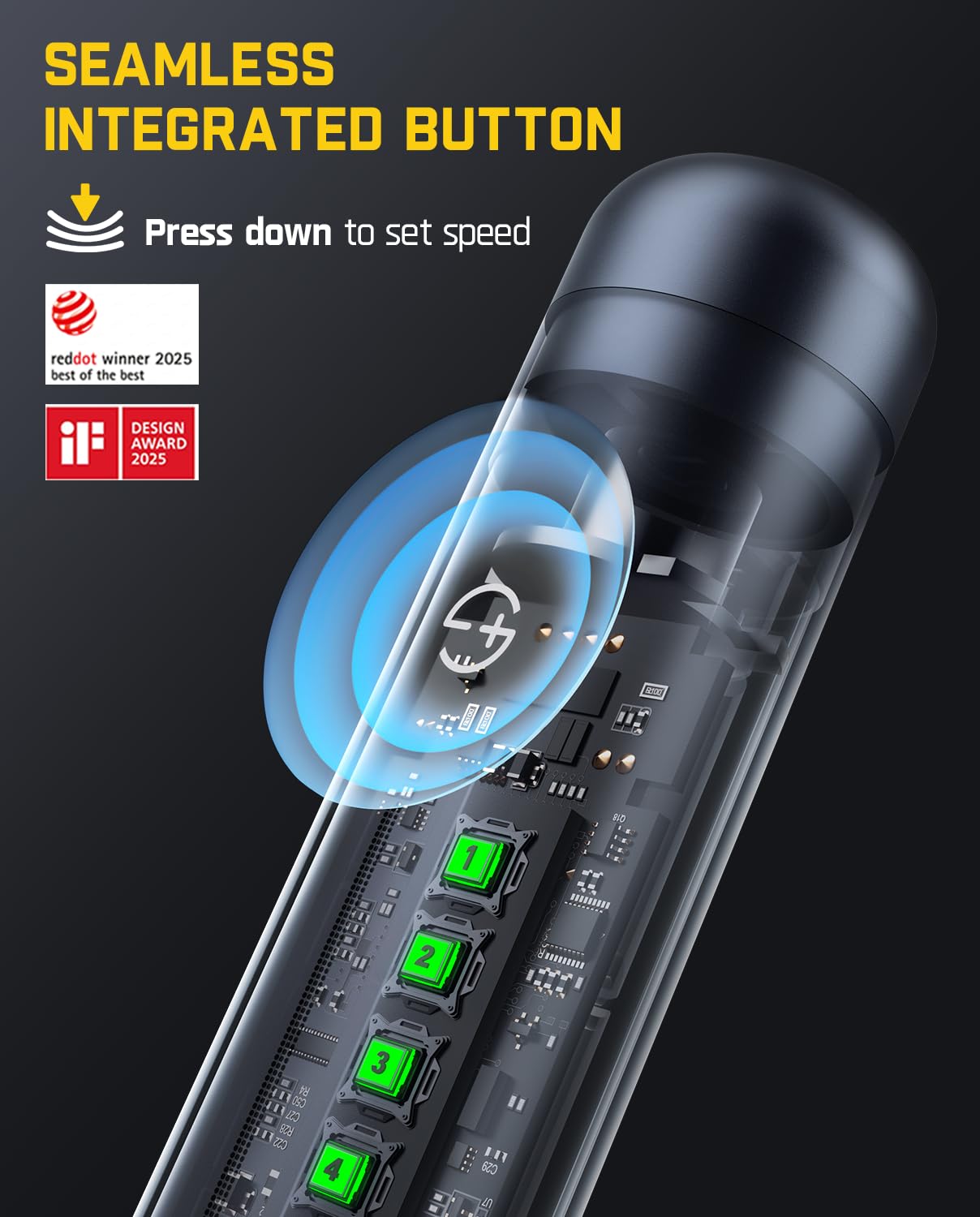 Fanttik F2 Master Mini Cordless Rotary Tool Kit 4V, NeoPulse Motor, 5 Variable Speed, 25000 RPM, Revostor Hub, 35 Accessories, Power Tool for Sanding, Polishing, Drilling, Carving, DIY Crafts