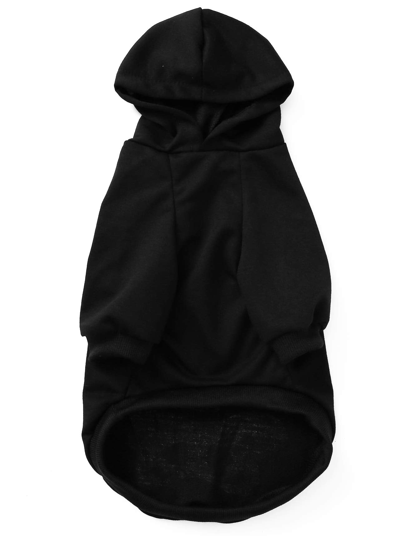 Coomour Halloween Pet Dog Cat Skull Hoodies Glowing Skeleton Bones Costume Outfit for Dogs Cats (L)