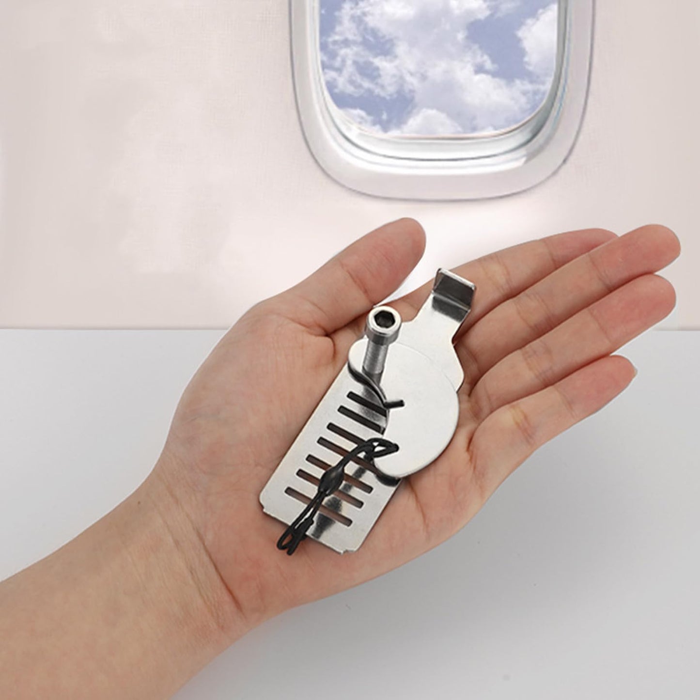 Fine jade2 Portable Door Lock Stainless Steel Travel Lock Door Lock Without Drilling Door Lock Without Drill for School Home Hotel Women Travel