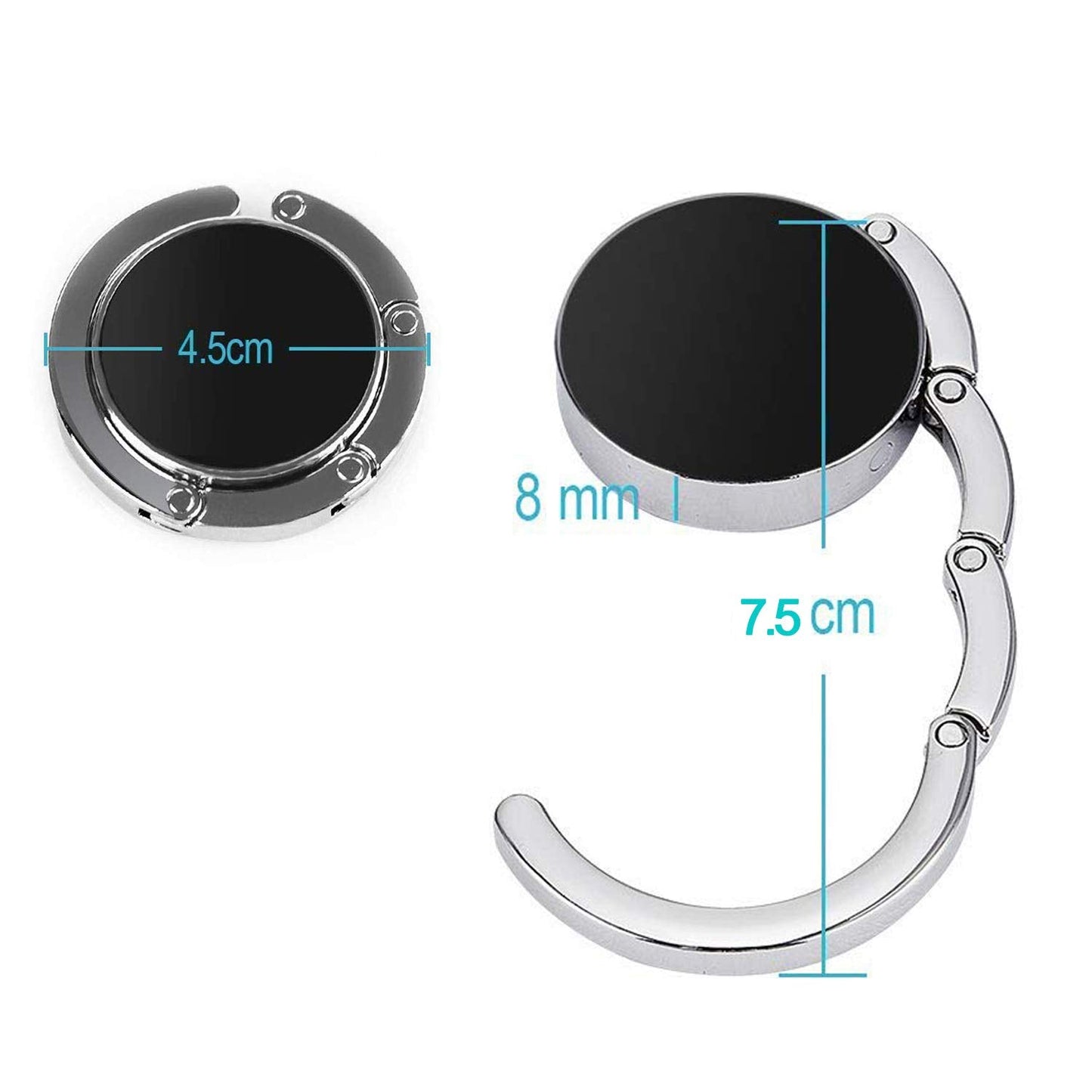 Foldable Purse Hook Womens Bag Table Hanger Collection - 3pack Pretty Floral Hooks