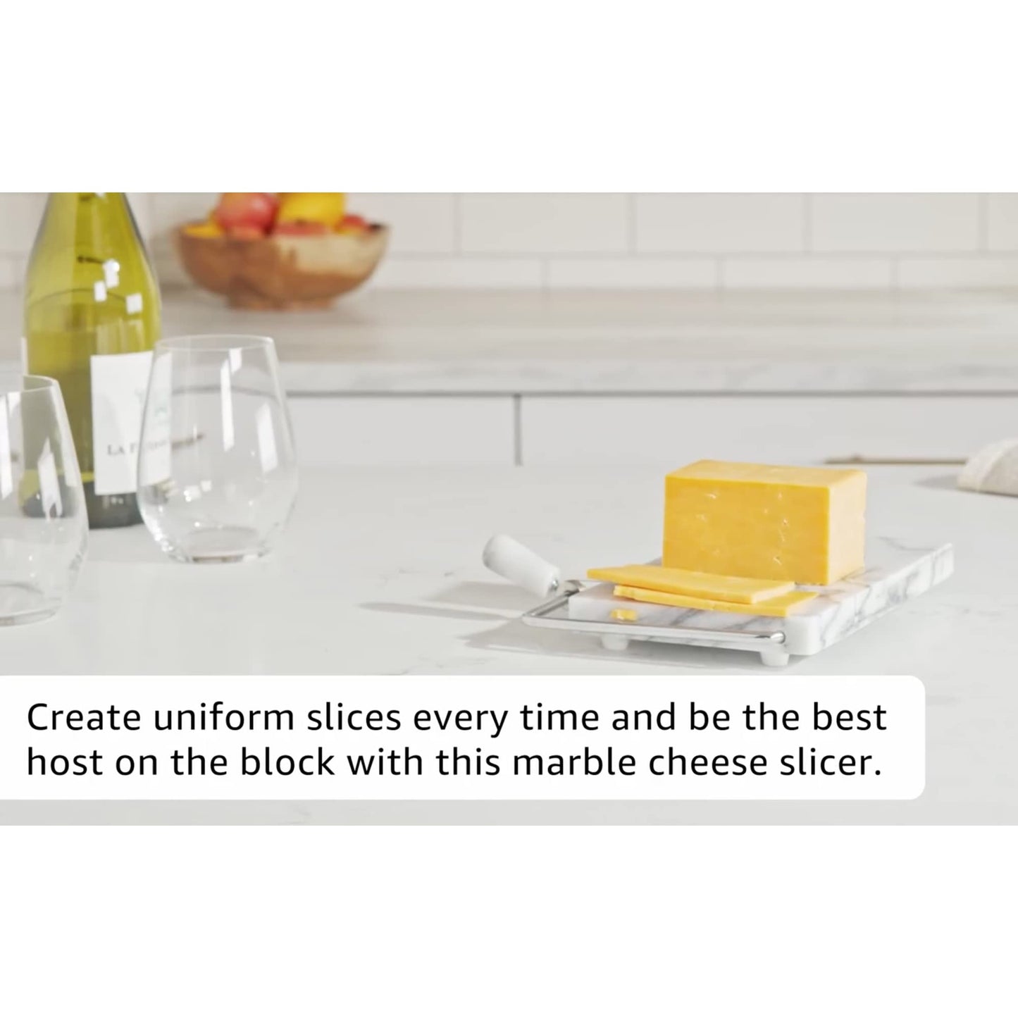 Fox Run Marble Cheese Slicer, White, 1 Replacement Wire, 3841COM