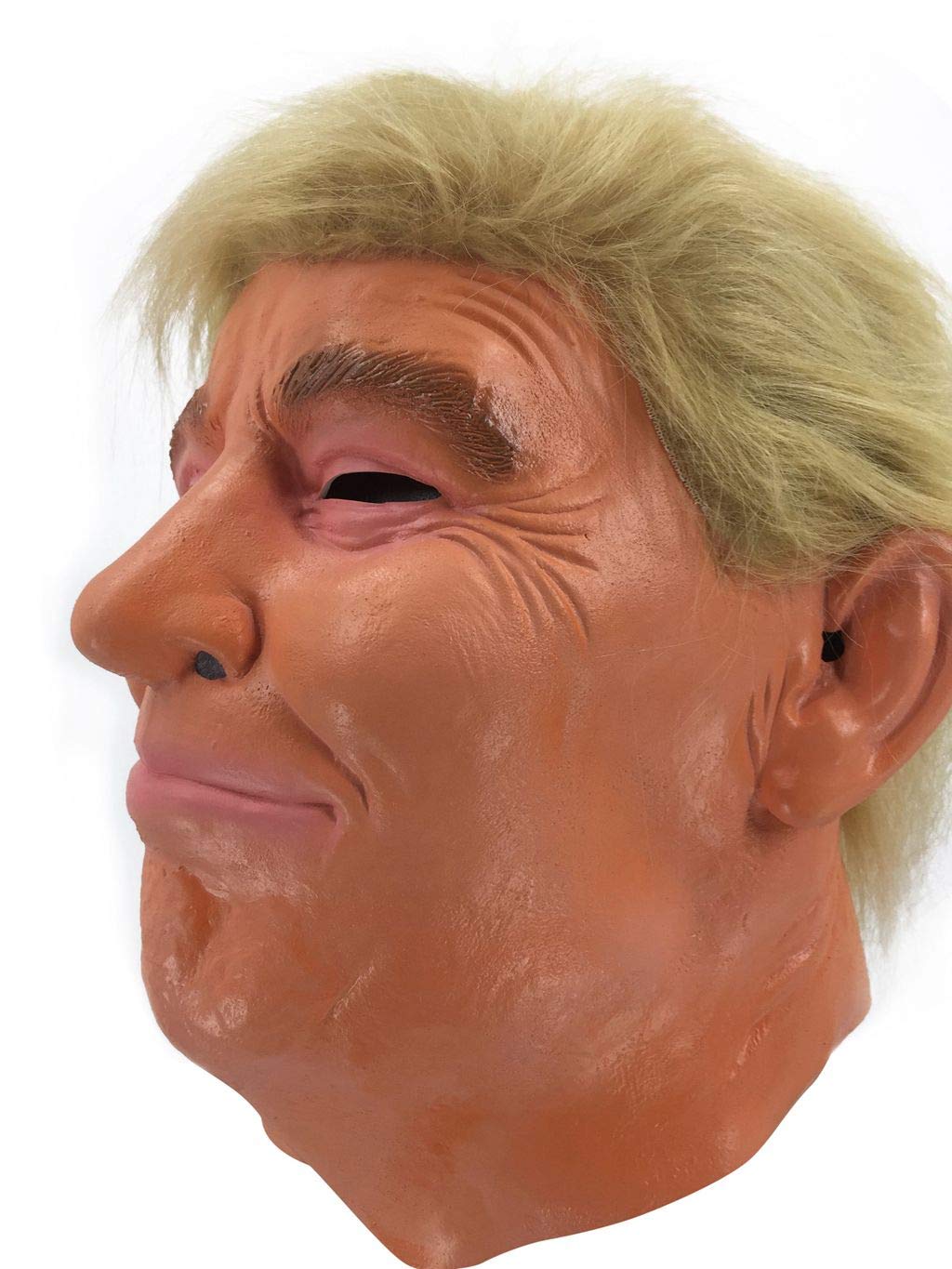 LEKA NEIL Realistic Celebrity for Donald Trumps Masks Latex Mask Costume for Adults American Campaigner Mask Great Halloween Costume Accessory Adult size Orange