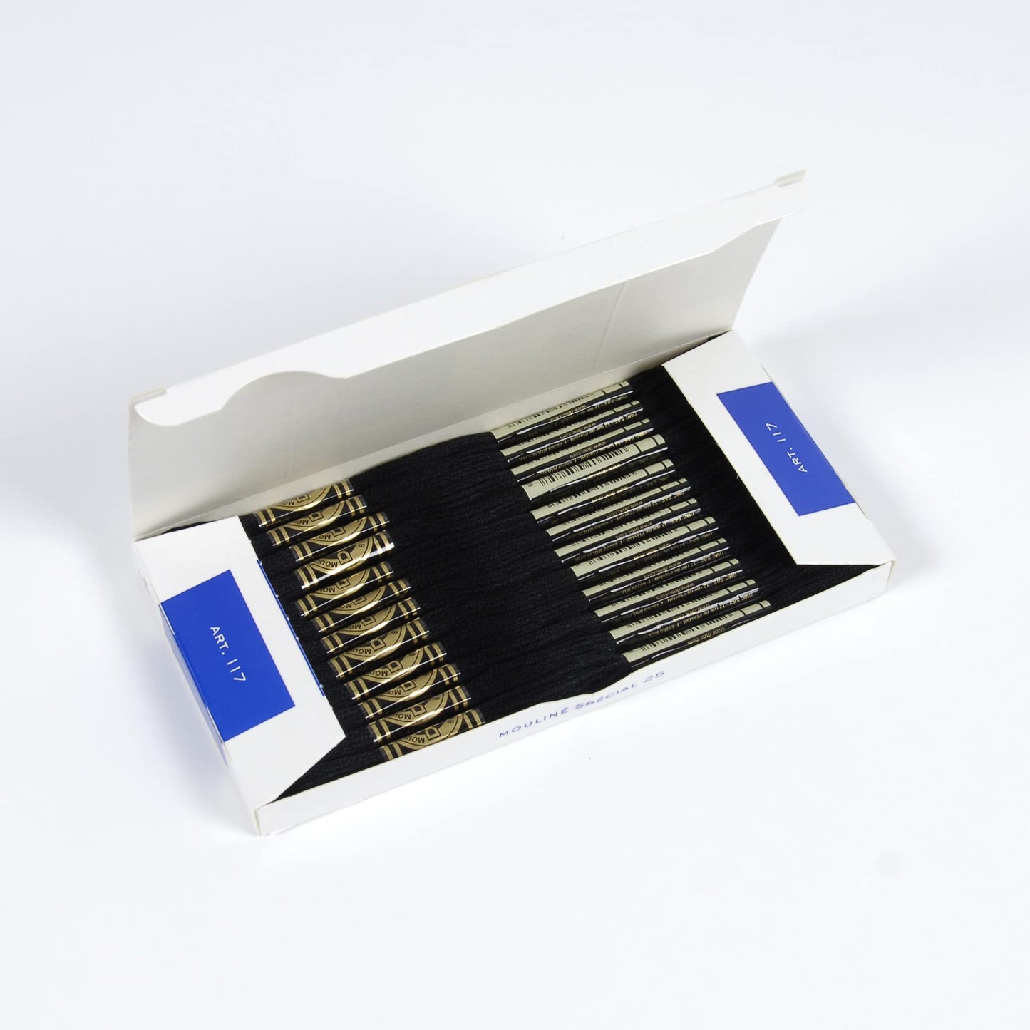 DMC 6-Strand Embroidery Cotton Floss - Black - 12/Pkg