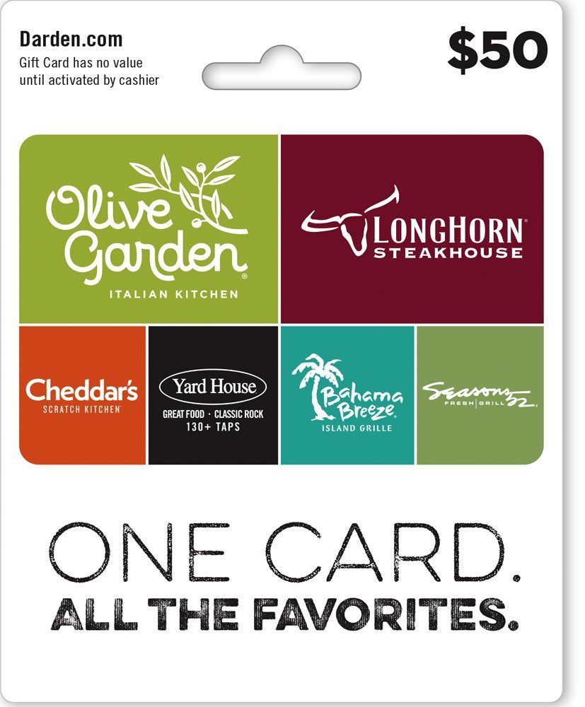Darden Restaurants Gift Card $50