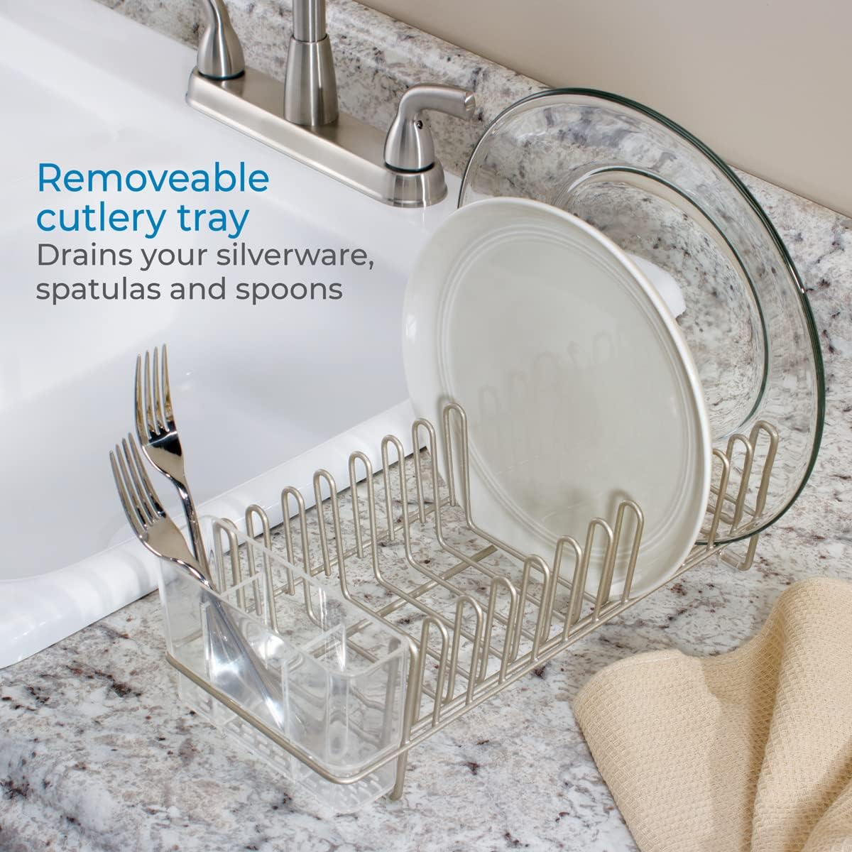 InterDesign Classico Compact Dish Drainer