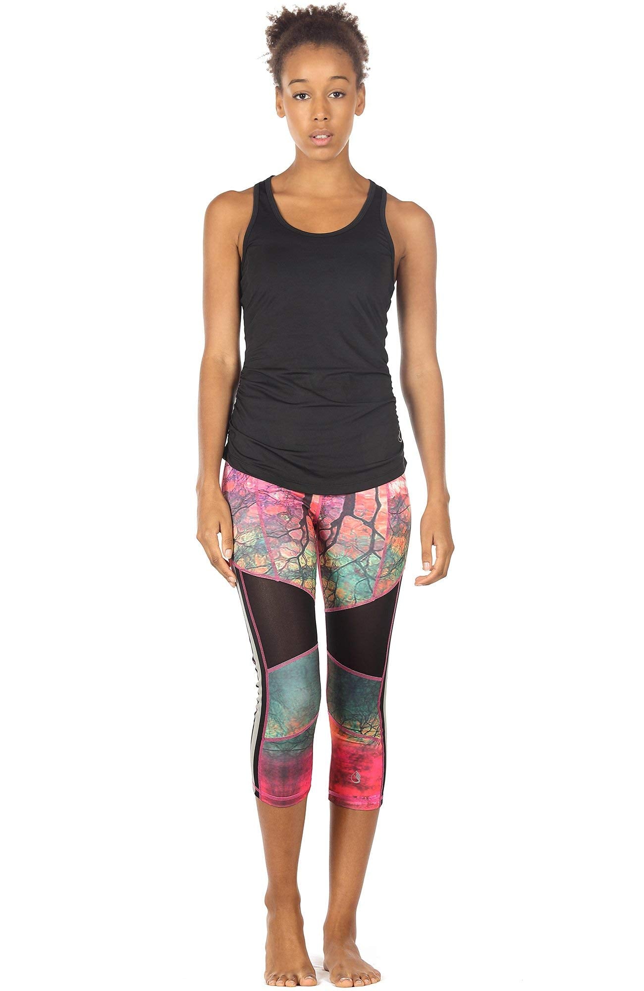 icyzone Woemen's Soft Racerback Workout Yoga Fitness Sports Tank Top (M, Black)