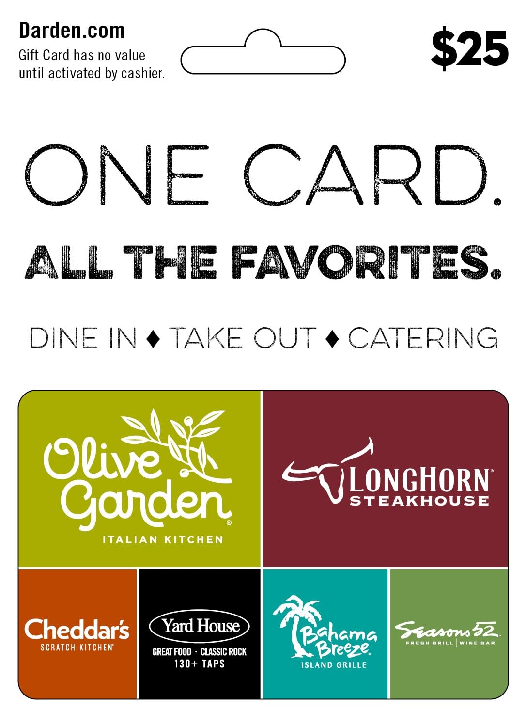 Darden Restaurants Gift Card $25