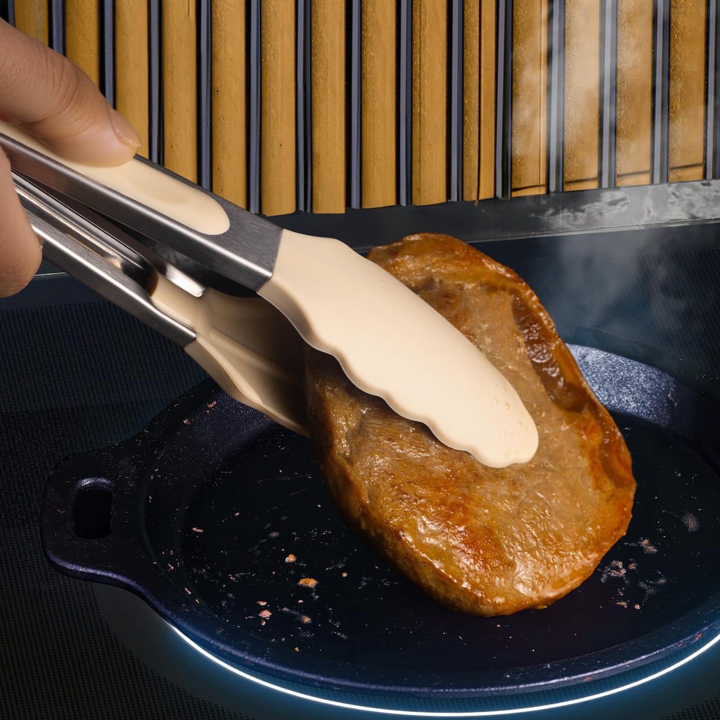 RAXCO Kitchen Utensils Set,18-Piece Cooking Tools and Sharp Knives,Stainless Steel Holder and Cutting Board