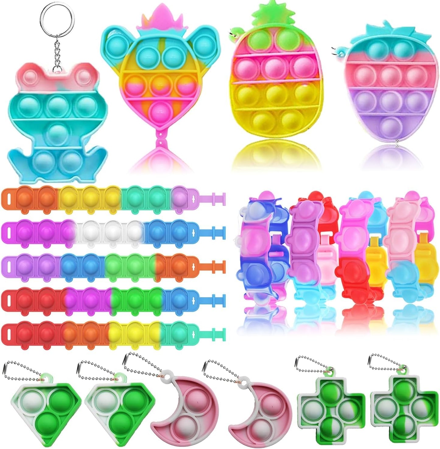 115 Pcs Party Favors for Kids 4-8-12, Pop Fidget Toys, Goodie Bag Stuffers, Treasure Box Toys for Classroom Prizes, Pinata Stuffers, Goodie Bags Filler, Prize Box toys for Kids Classroom