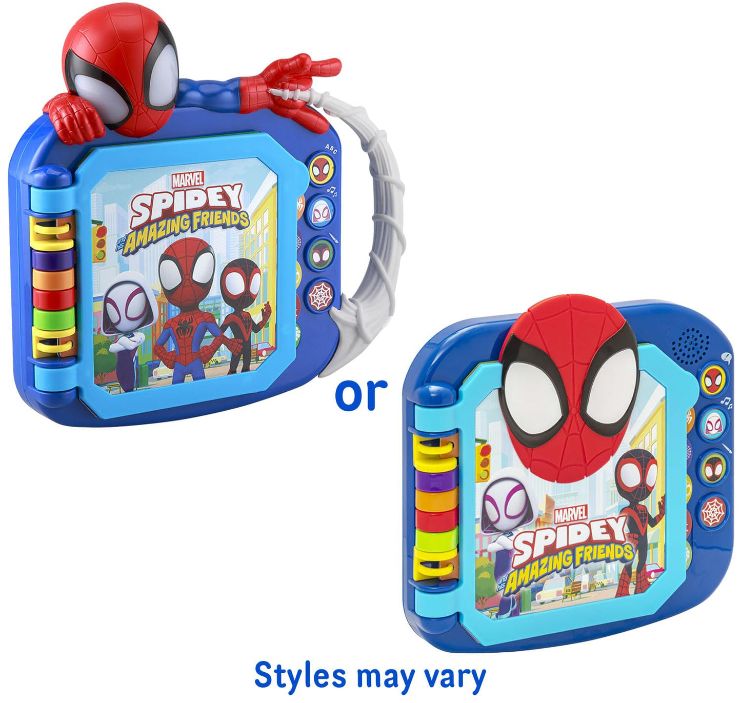 eKids Spidey and His Amazing Friends Book, Toddler Toys with Built-in Preschool Learning Games, Educational Toys for Fans of Spiderman Toys and Gifts (Styles May Vary)