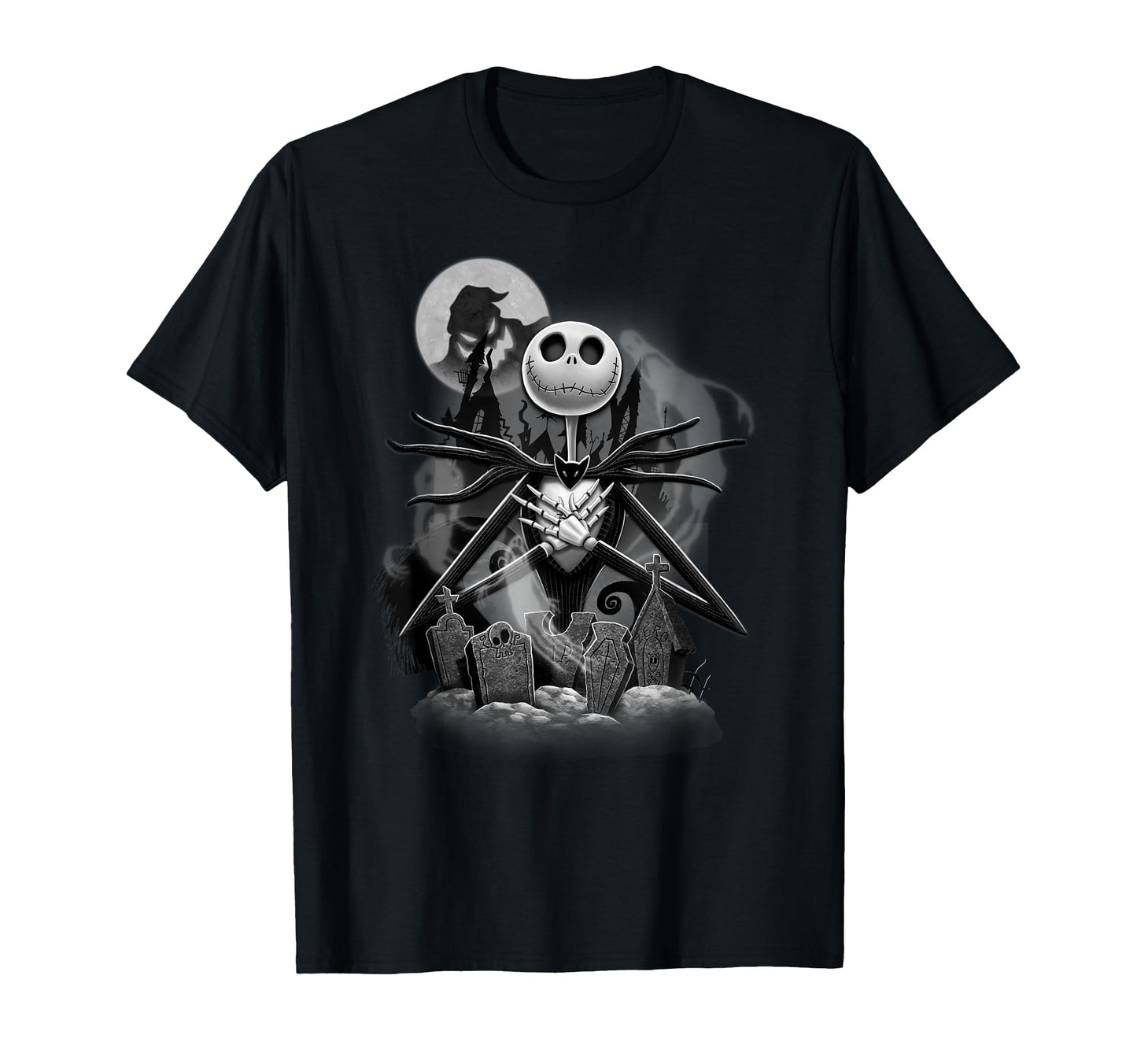 Disney - Nightmare Before Christmas Jack Night Scene T-Shirt