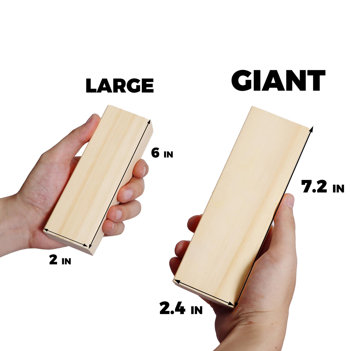 Giant Tower Game Outdoor Games 54 Blocks Stacking Game Includes Carry Bag and Scoreboard