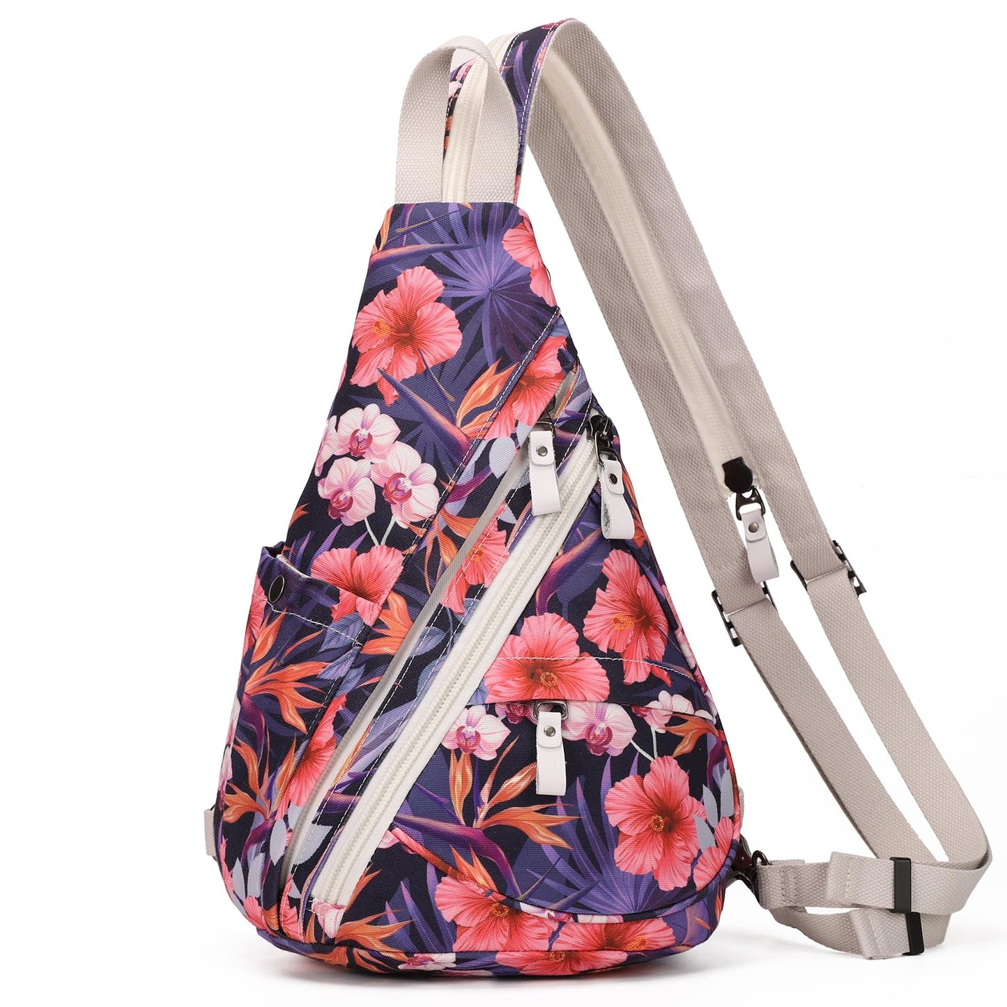 KL928 Canvas Sling Bag - Small Crossbody Backpack Shoulder Casual Daypack Rucksack for Men Women