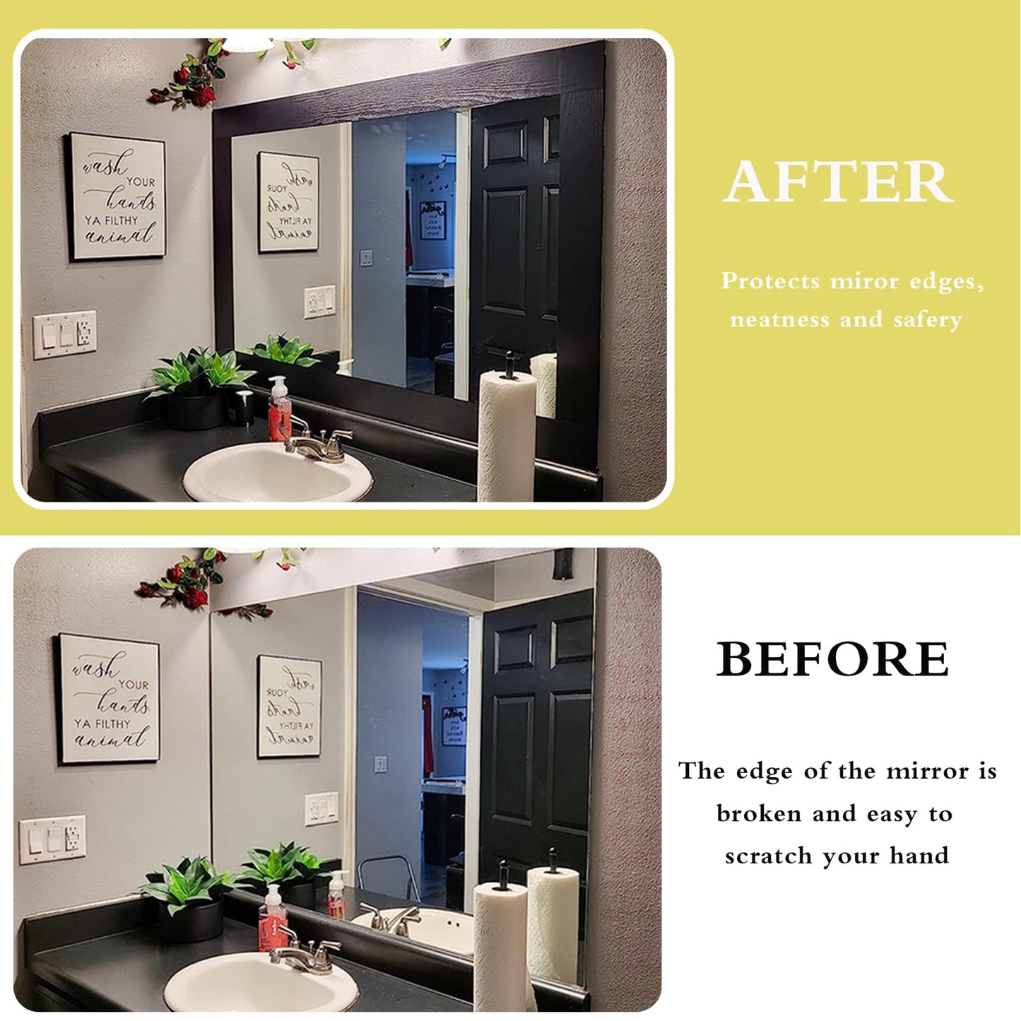 10M Black Wood Grain Removable PVC Waterproof Border Wall Decor Removable Self Adhesive Kitchen Bathroom Tiles Sticker Wallpaper 4.2x390 (4inch)