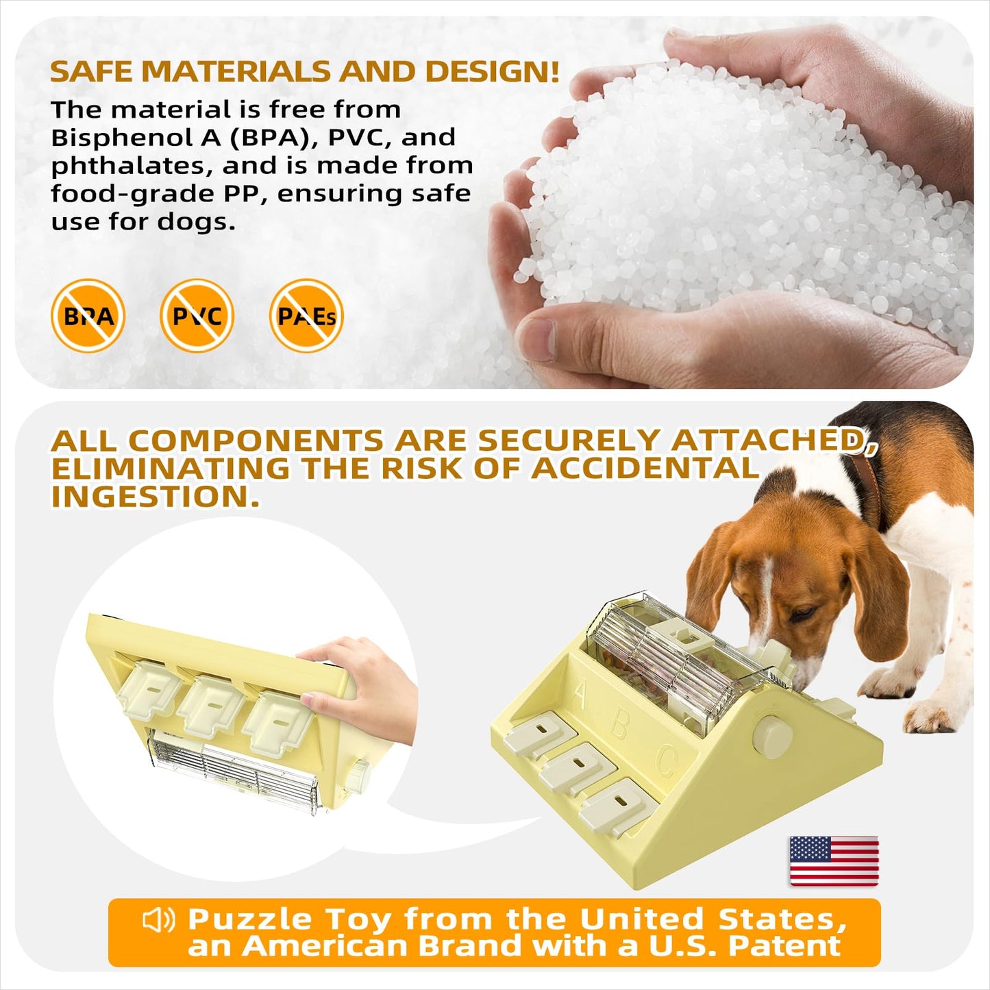 KADTC Paw-Activated Rolling Puzzle Game Toy Level 2 in 1 Puppy Treat Toys Capacity 14oz Slow Feeder Adjustable Interactive Food Dispenser for Small/Medium Dogs Brain Mental Stimulation Healthy Eating