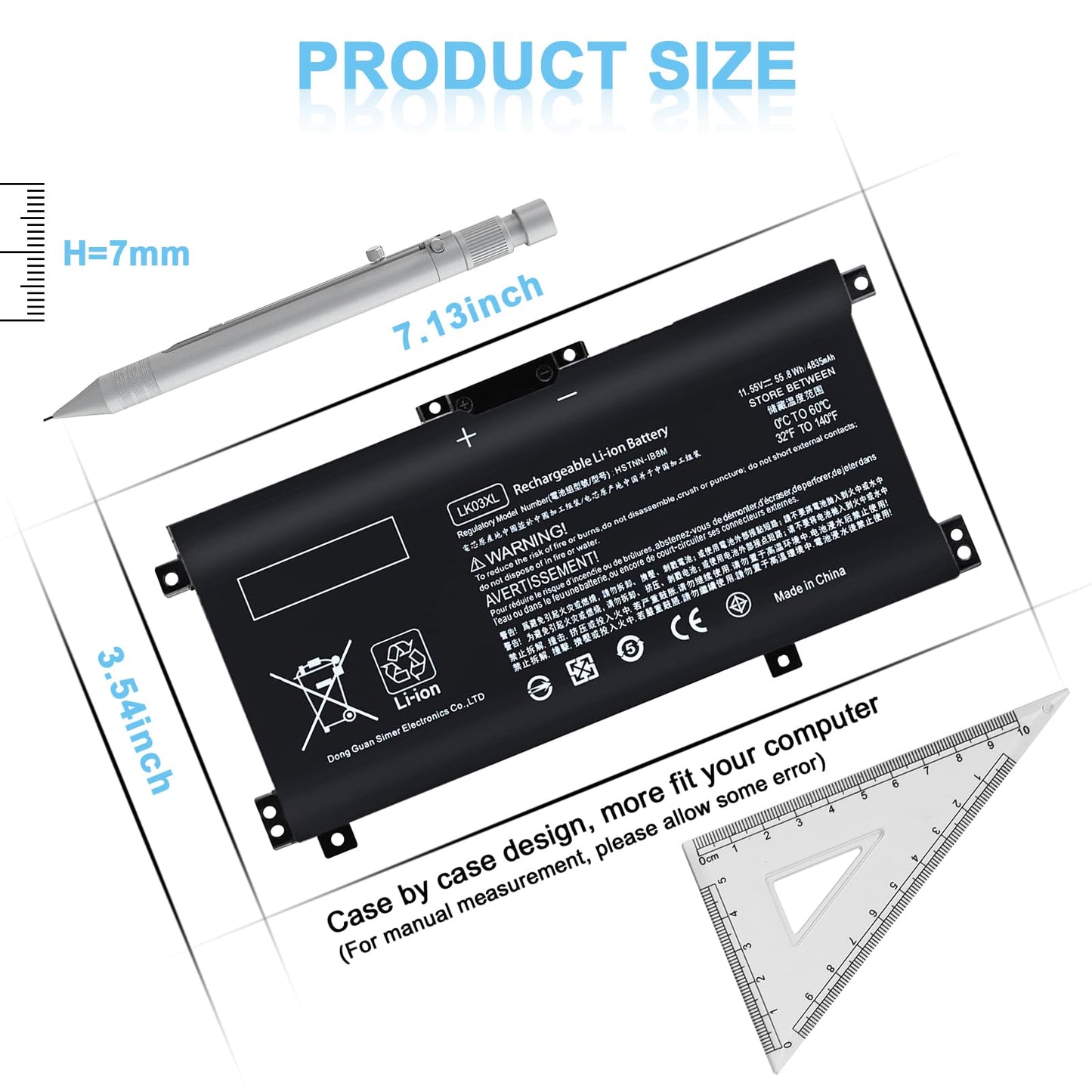 IEFUU LK03XL Battery Compatible with HP Envy X360 Convertible Notebook 15m-cn0xxx 15m-cn0012dx 17m-ae0xx 15m-bp 17-ae1xx 15-bq2xx 17t-ce 15m-cn0011dx 15m-bp112dx LKO3XL 916814-855 L09281-855