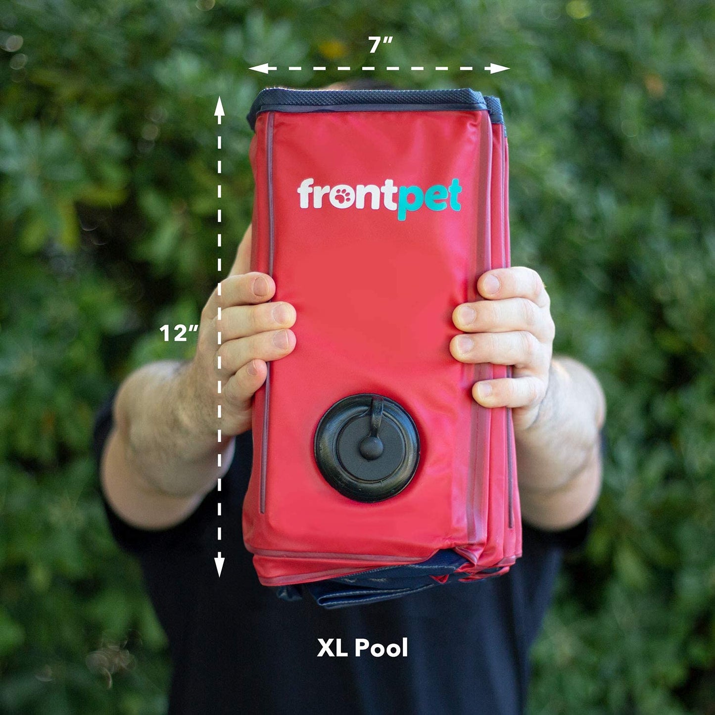 Frontpet XL Foldable Dog Pool - 60" Width Swimming Pools for Large Dogs, Kiddie Pool & Dog Bath Tub, Non-Slip Scratch Resistant Hard Plastic Shell Dog Pool, Portable Pet Pool for Dogs, Pets & Kids