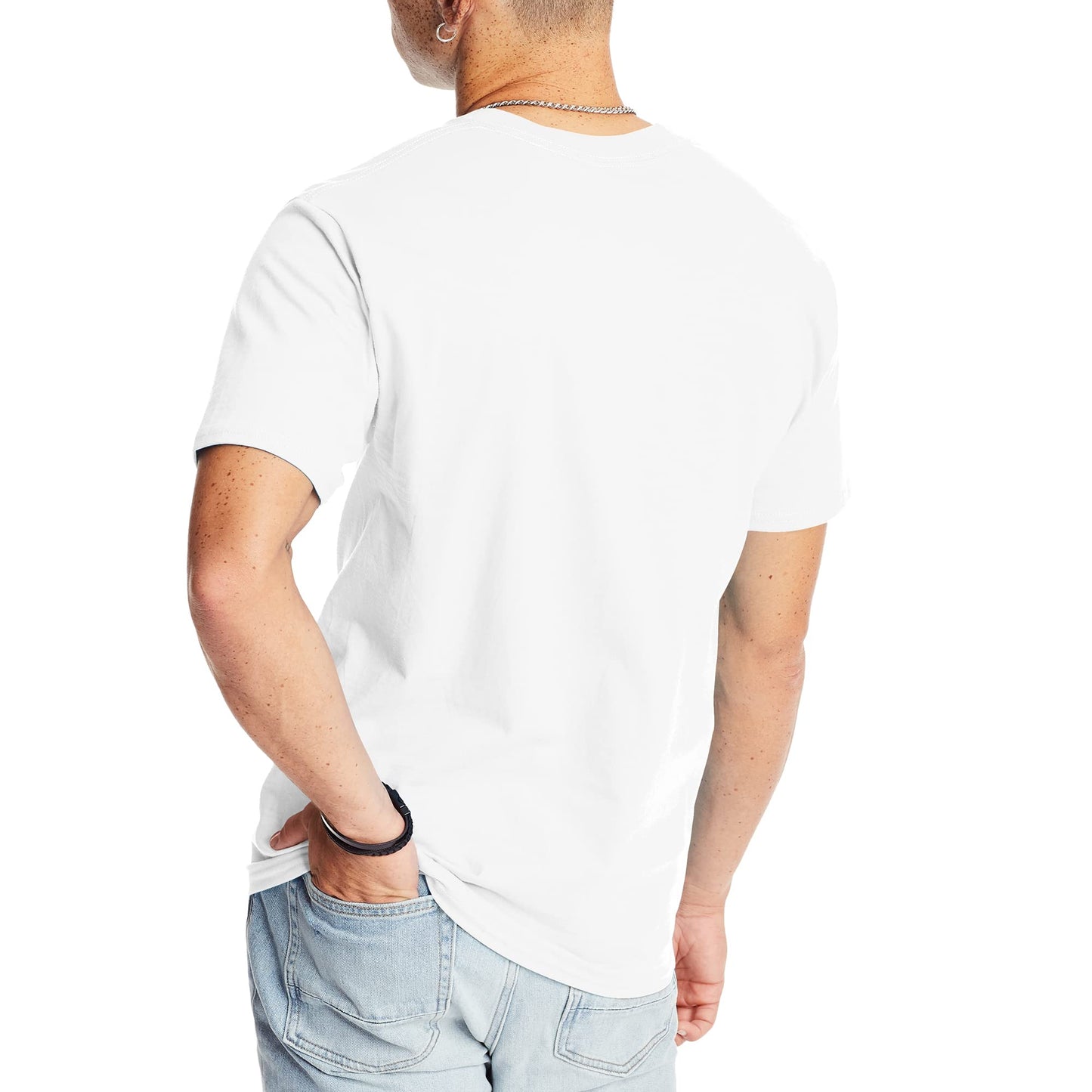 Hanes Mens Beefyt T-shirt, Heavyweight Cotton Crewneck Tee, 1 Or 2 Pack, Available In Tall Sizes Fashion-t-shirts, White - 1 Pack, Large US