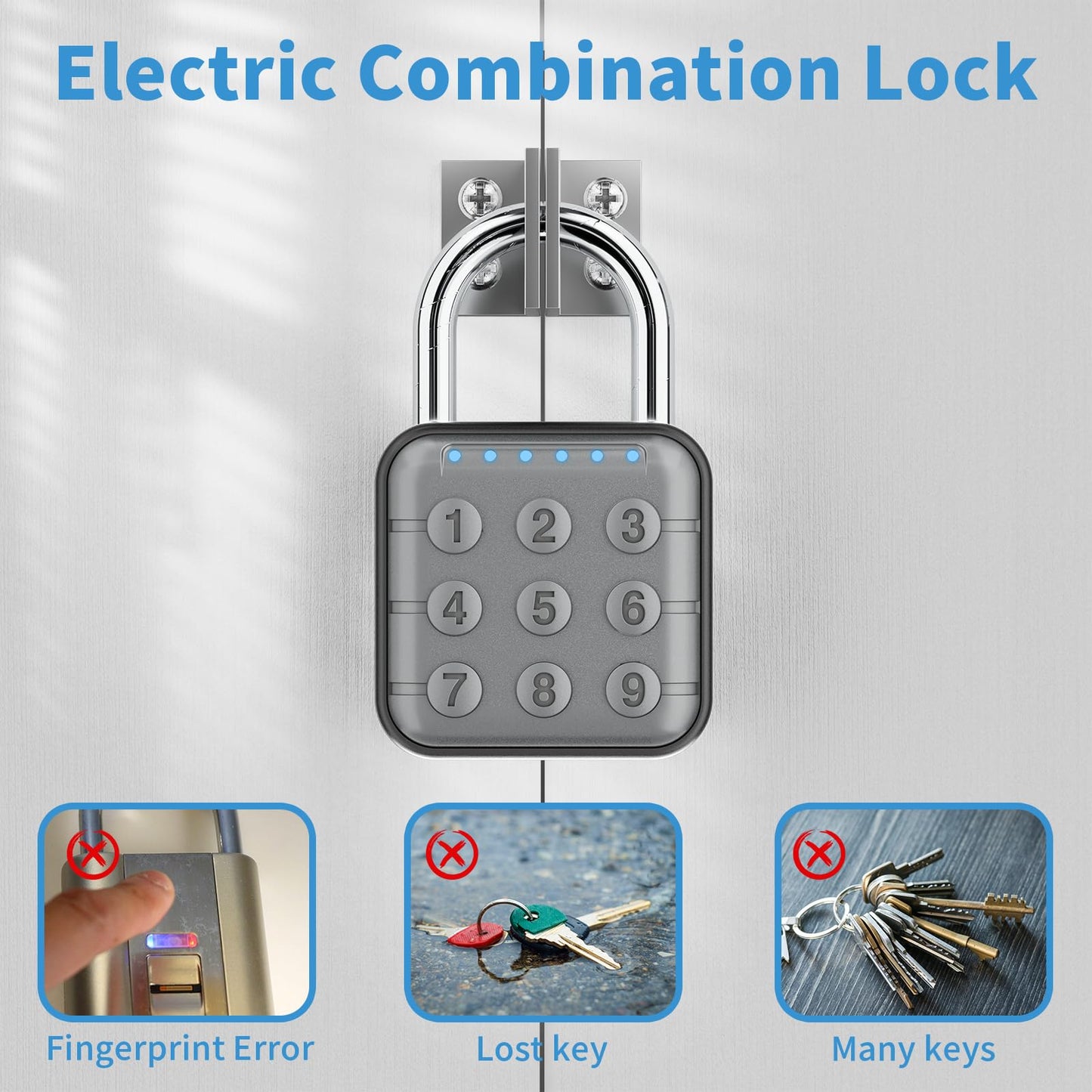 Combination Lock, Combination Lock for Locker, Locker Lock & Gym Locker Lock - High Security, Easy to Use for Gym, School, Travel, Outdoor