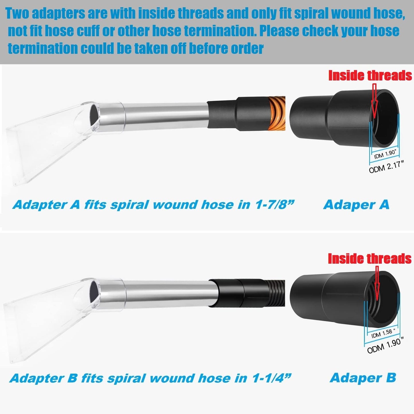 Happy Tree Shop Vac Extractor Attachment,Turn Wet-Dry Vac into an Extractor, Detailing Wand Extractor Vacuum Cleaner