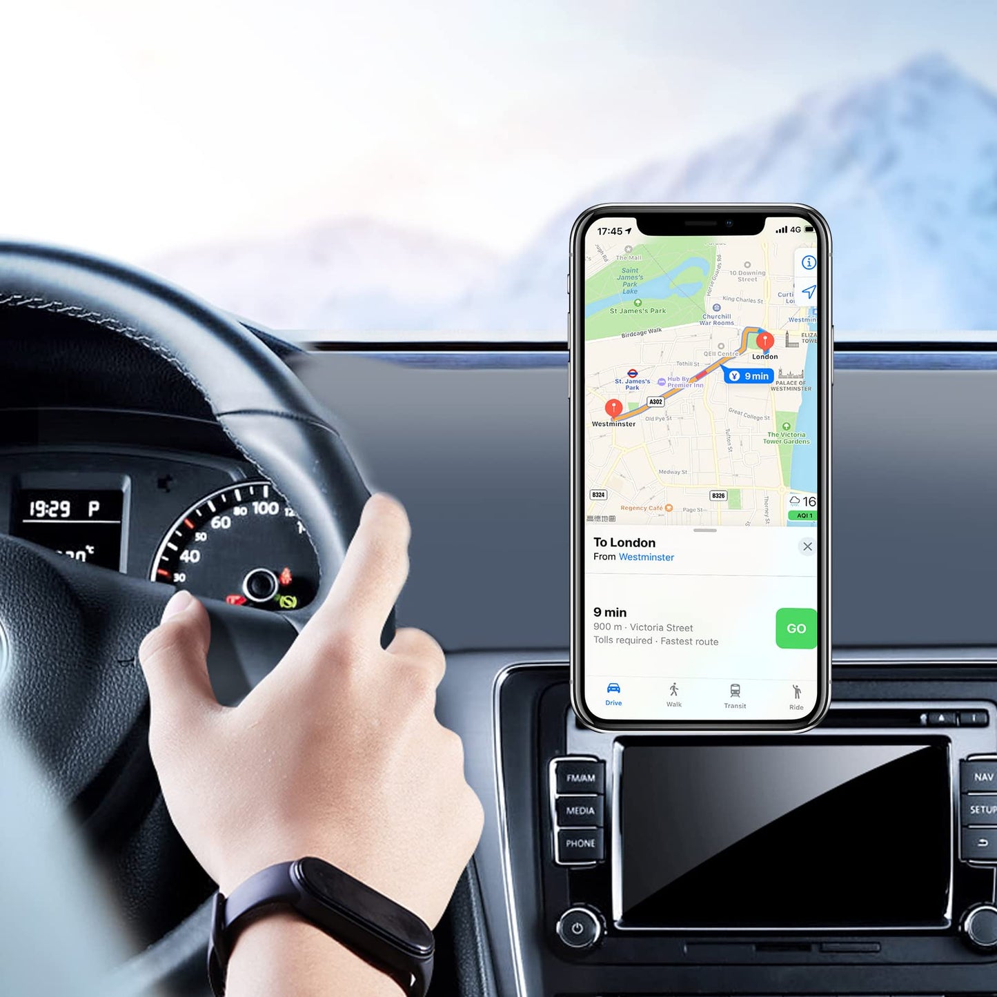 Generic Magnetic Phone Car Mount, Dashboard Magnetic Phone Holder, Universal Compatibility, Fits iPhone, Samsung, LG, GPS and More