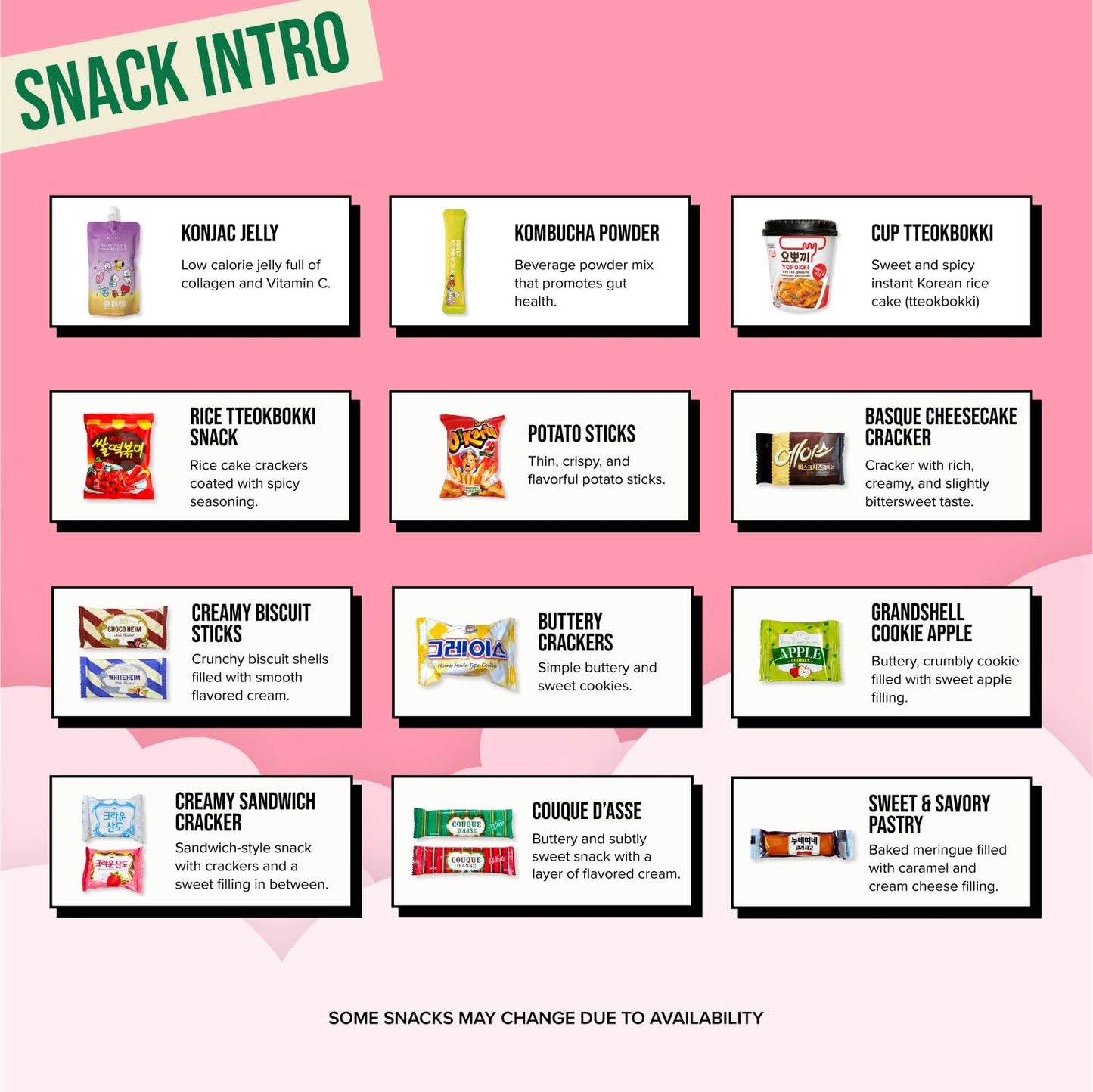 Korean Snack Box 38 Count - Variety of Individually Wrapped Korean Snacks with Chips, Sweets and Tteokbokki for Kids, Children, College Students and Adults. Gift Box for K-Food Lovers - Journey of Korea