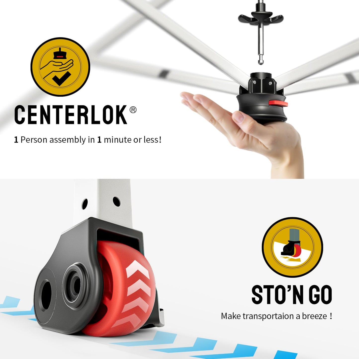 CROWN SHADES 10x10 Pop Up Canopy - Beach Tent with One Push Setup - Easy Outdoor Sun Shade for Events, Parties, Camping - Gazebo with STO-N-Go Cover Bag, Silver Coated Top, Grid White