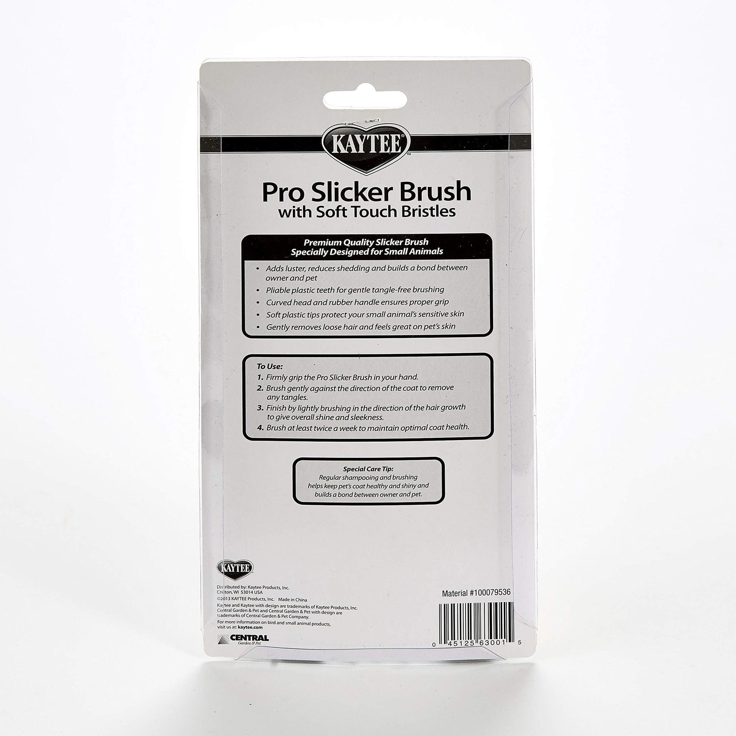 Kaytee Pro-Slicker Brush White, Large