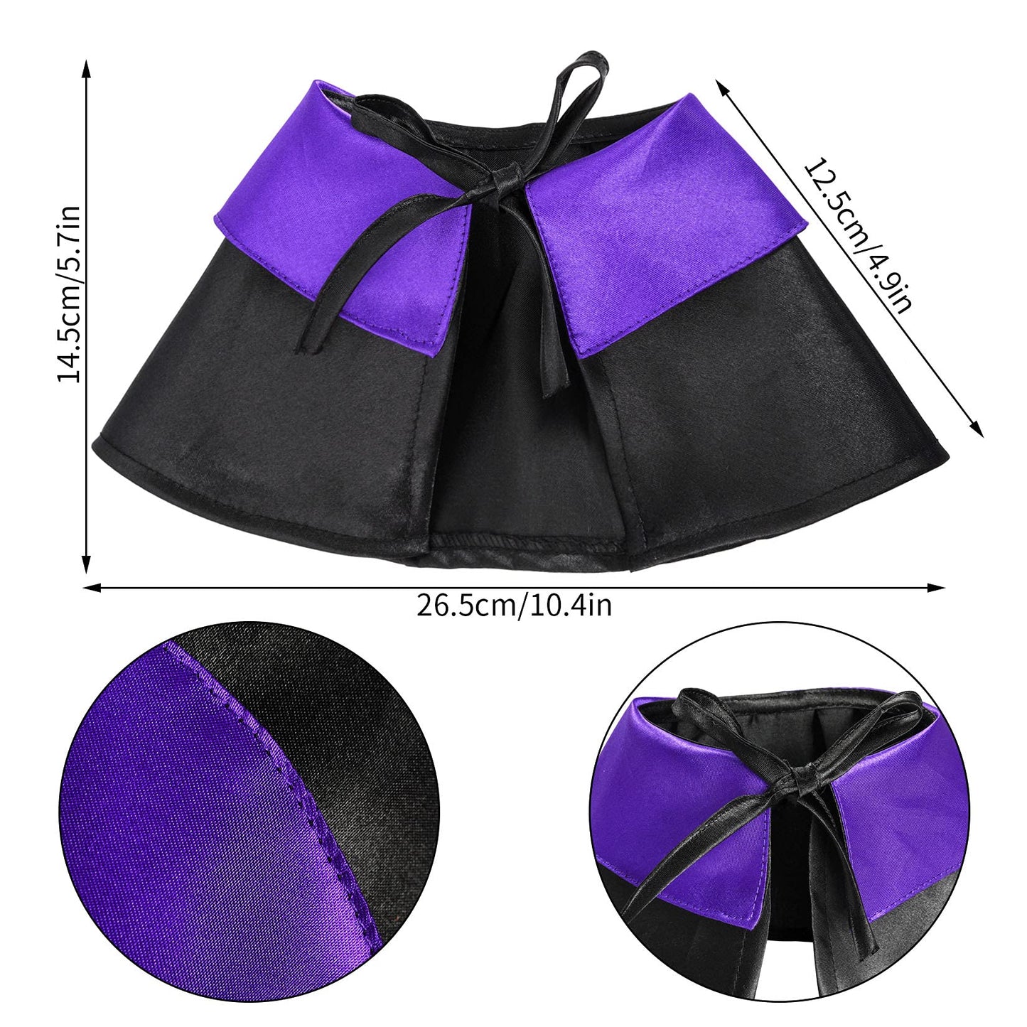 Dxhycc Halloween Pet Costume Cat Wizard Costume Funny Wizard Cat Clothes Cloak and Hat for Small Dogs Outfits