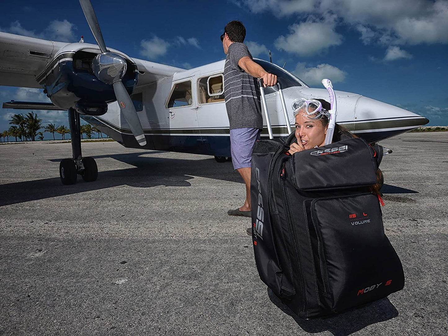 Cressi Moby 5, Black/Red