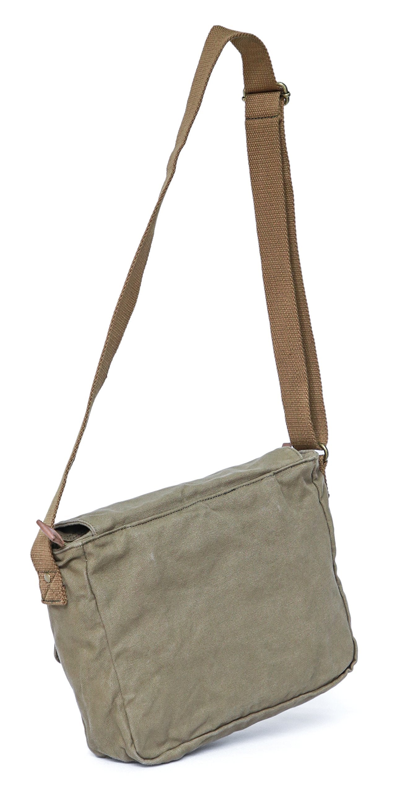 Gootium Canvas Messenger Bag - Vintage Crossbody Shoulder Bag Military Satchel
