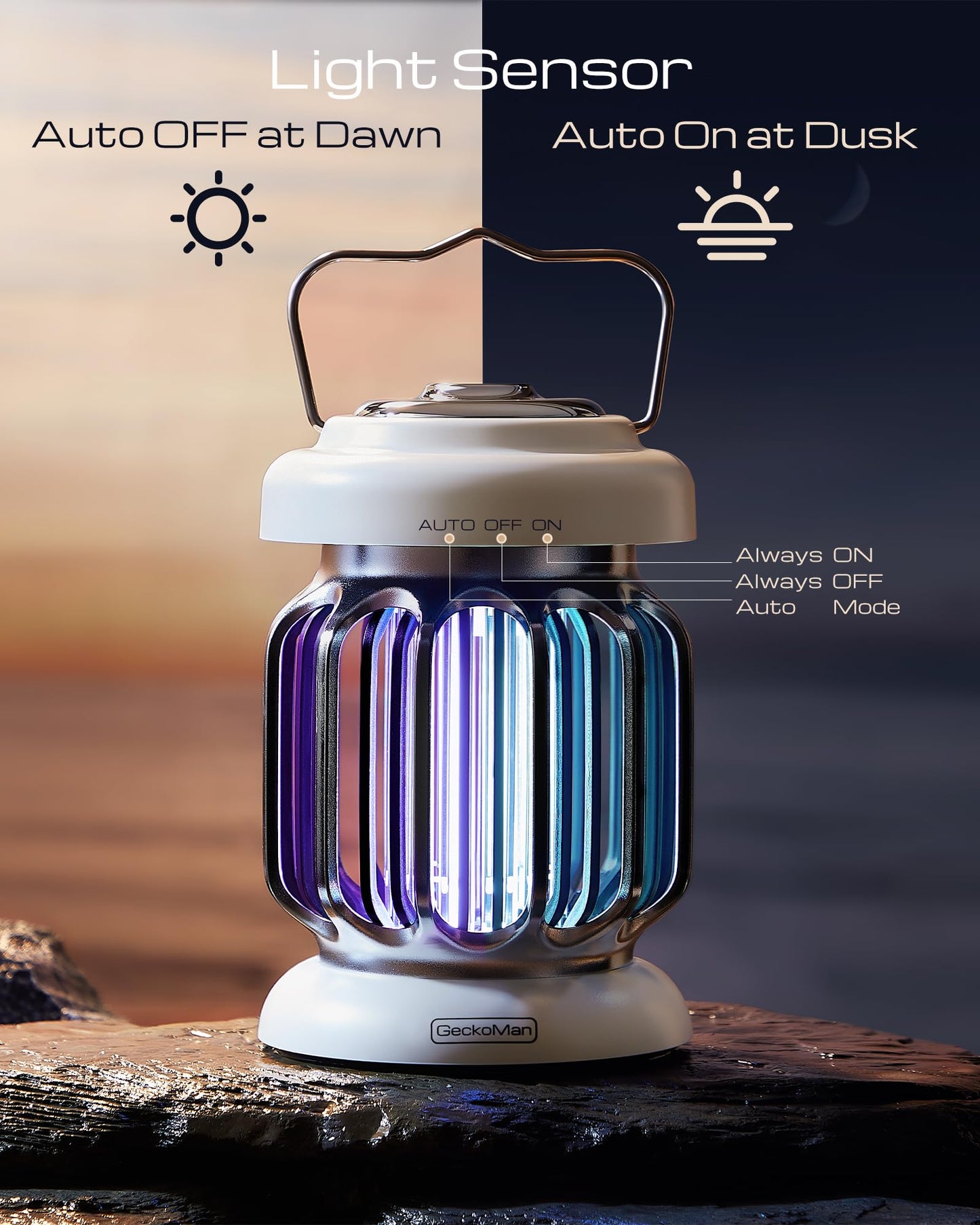 2-Pack Hybrid Spectrum, Dusk-to-Dawn Bug Zapper Outdoor Bug Zapper Indoor Bug Zapper Mosquito Repellent Outdoor Patio Mosquito Zapper Fly Zapper Fruit Fly Trap for Indoors Killer with Light Sensor