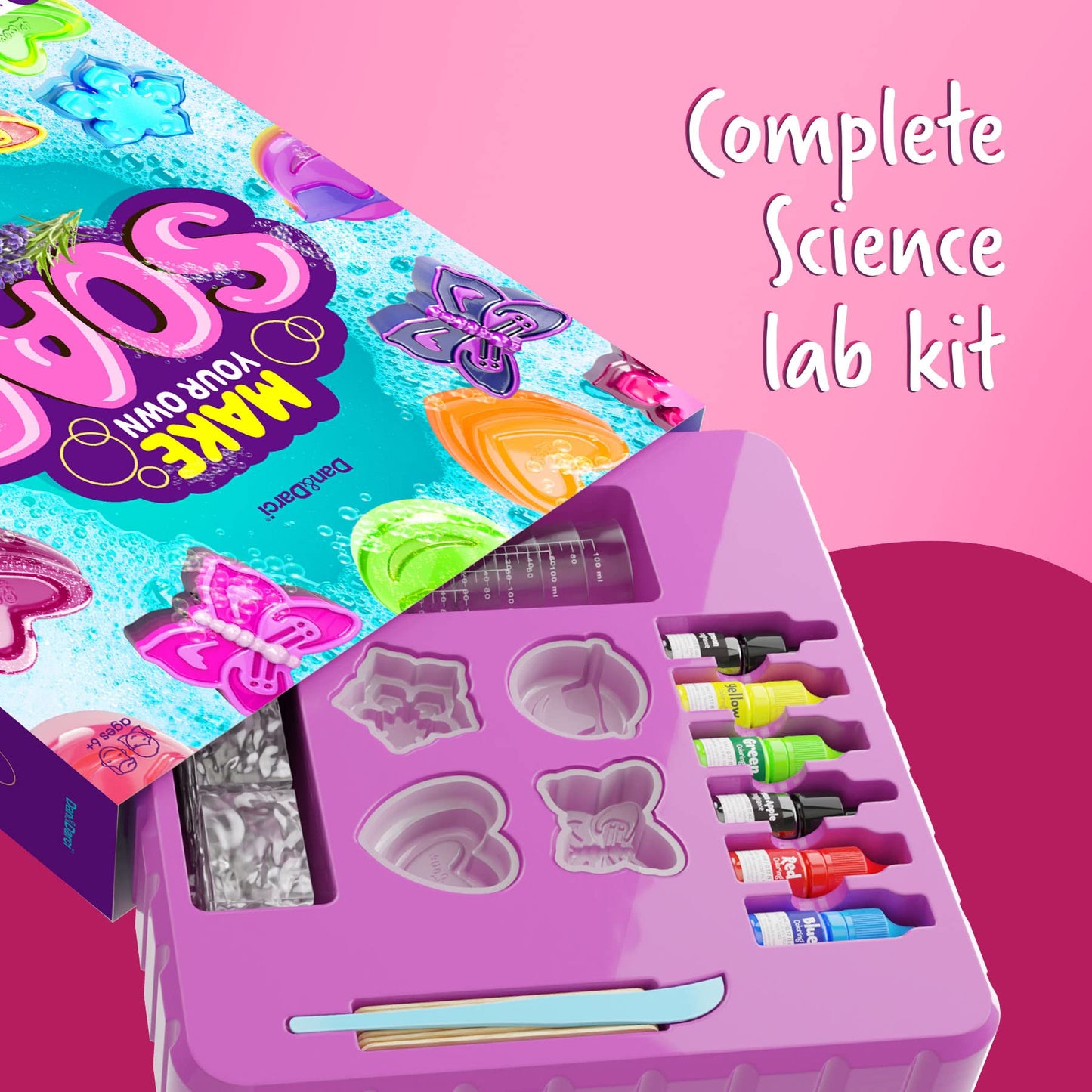 Dan&Darci Soap Making Kit for Kids - Crafts Science Toys - Birthday Gifts for Girls and Boys Age 6-12 Years Girl DIY Kits - Best Educational Craft Activity Gift for 6-12 Year Old Kid