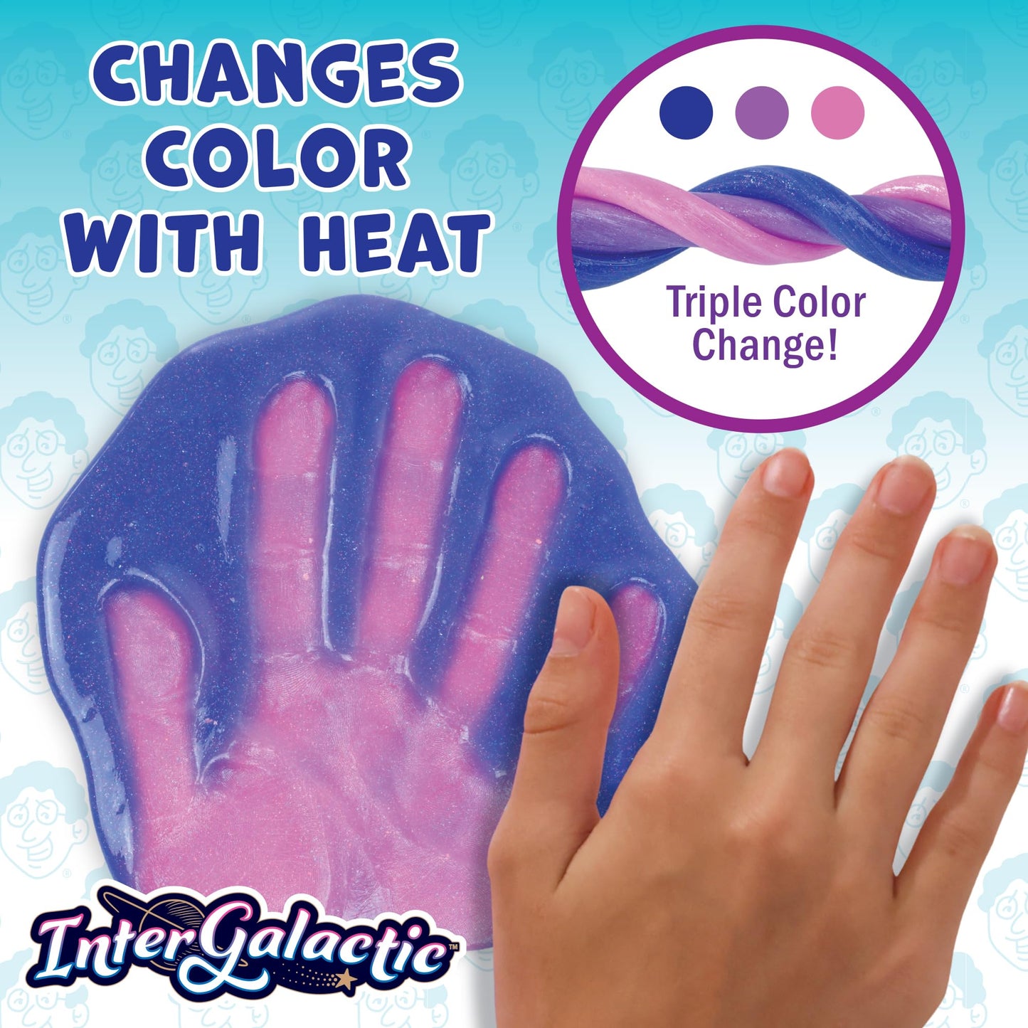 Crazy Aaron's Thinking Putty - Intergalactic - Triple Color Changing Putty for Kids and Adults in a 4" Tin - Creative and Endless Fun, Stress Relief Therapy Toys, Never Dries Out - Made in USA