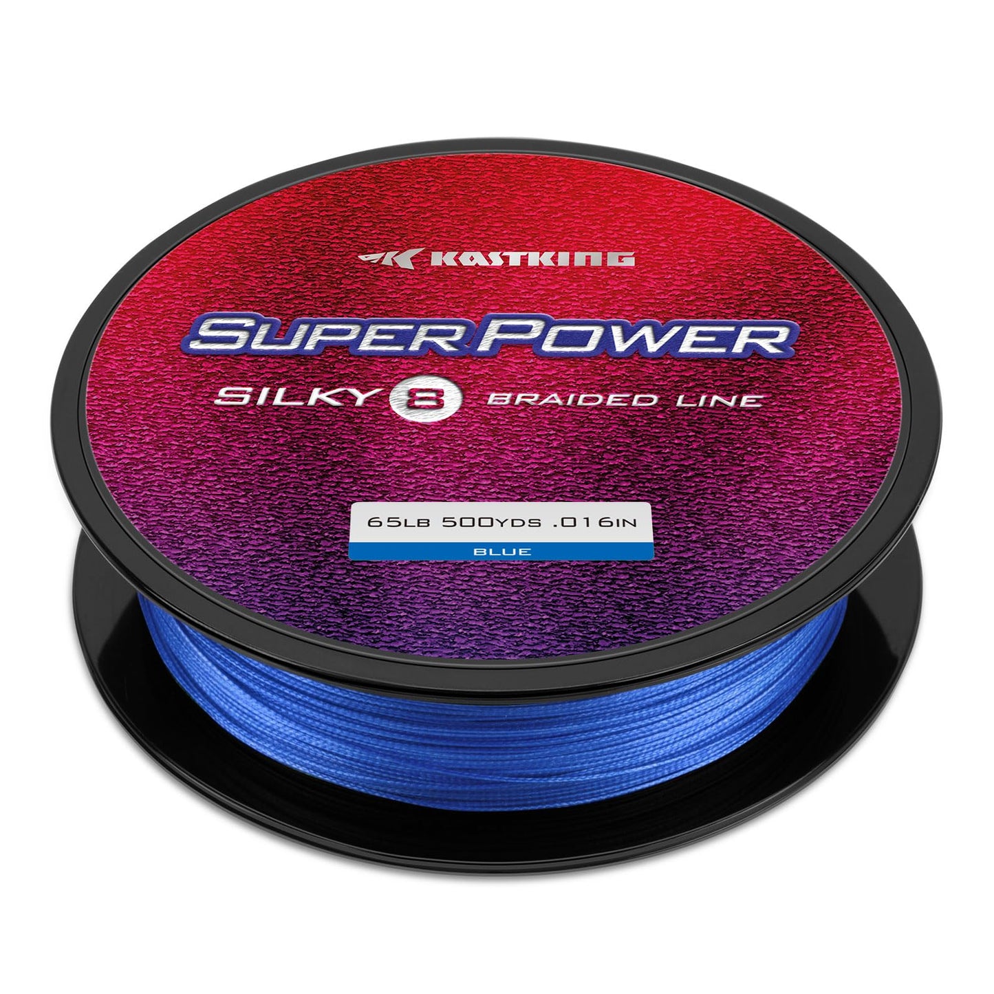 KastKing Superpower Silky8 Braided Fishing Line, Blue, 8 Strand, 6LB, 150Yds