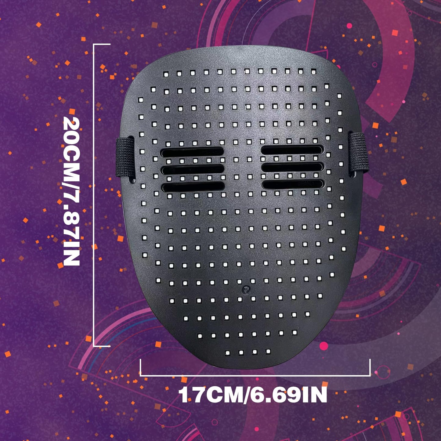 COOLGUARDER Led Mask with Gesture Sensing, Light up Shining Mask with 50 Patterns for Child Men Women LED Mask Halloween Xmas for Costume Cosplay Party