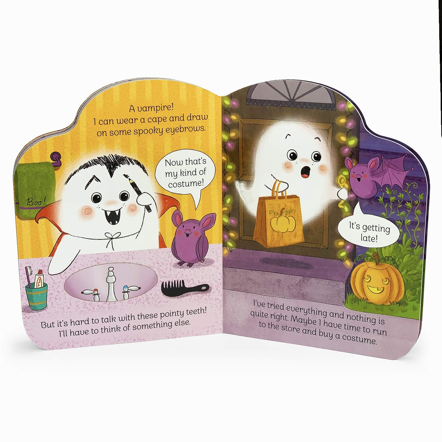 Funny Little Ghost - Halloween Ghost-Shaped Board Book