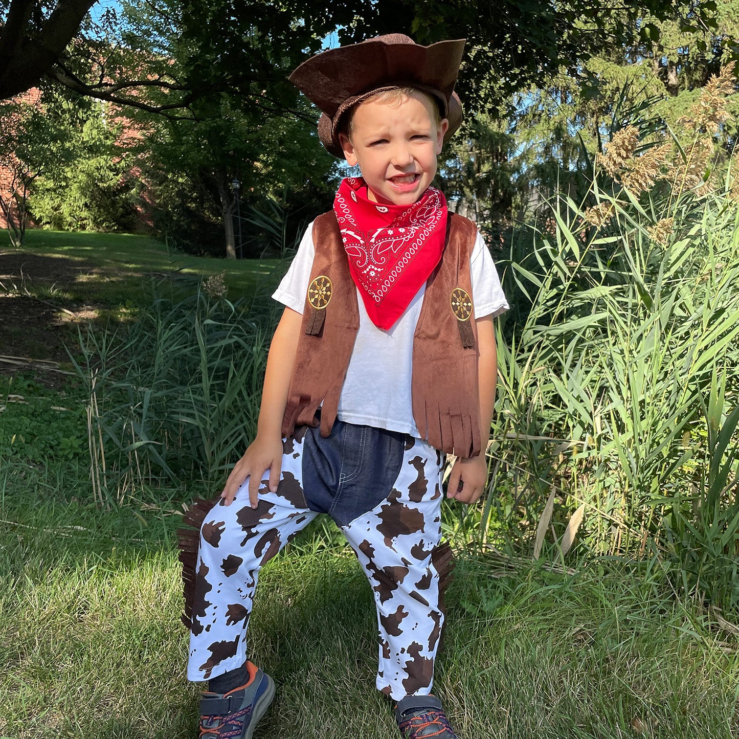 LATOBREATH Boys Kids Halloween Cowboy My First Rodeo One Birthday Costume Dress Up Party Outfits(3T)