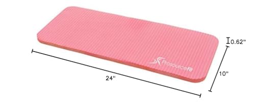 ProsourceFit Extra Thick Yoga Knee Pad and Elbow Cushion 15mm (5/8”) Fits Standard Mats for Pain Free Joints in Yoga, Pilates, Floor Workouts